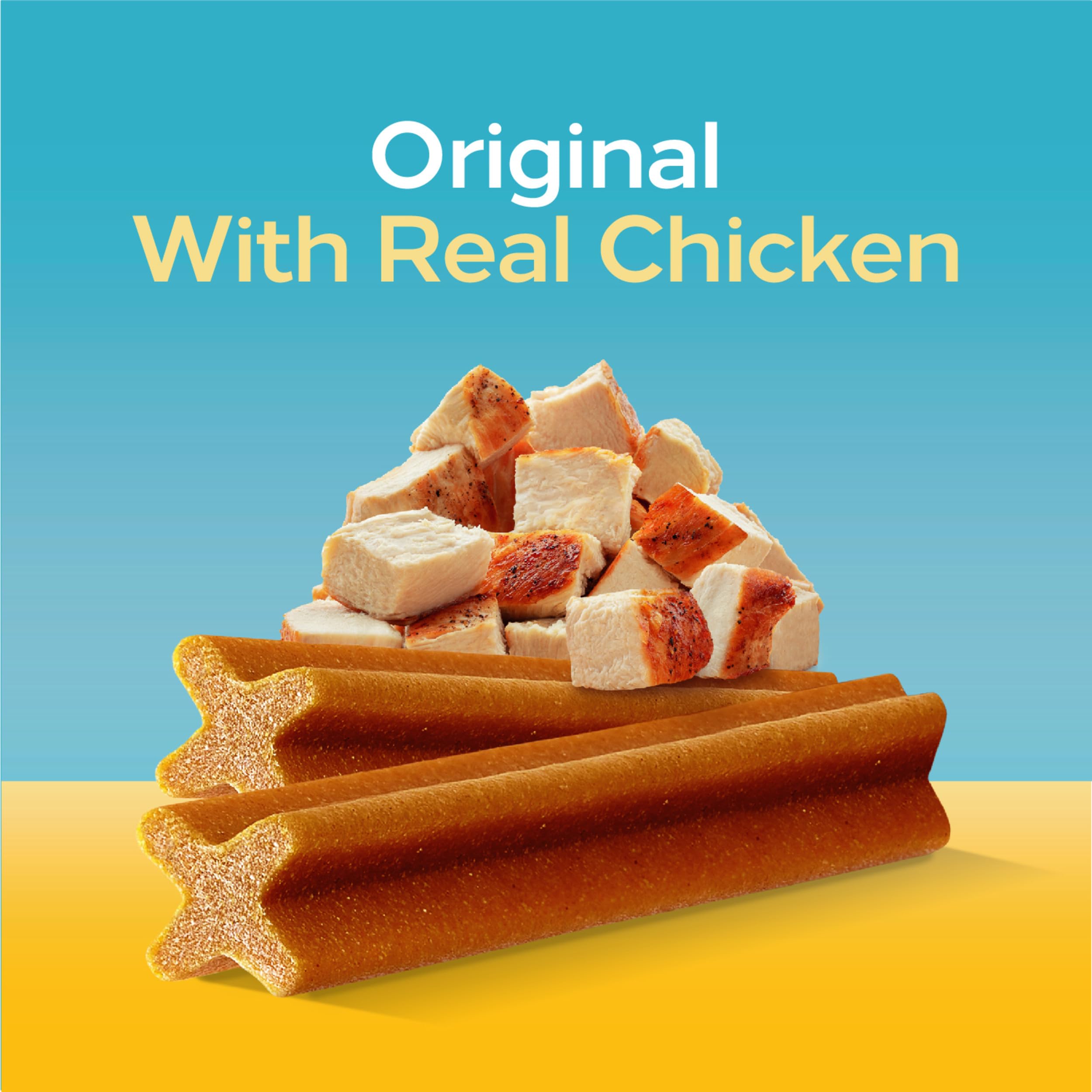 Pedigree Dentastix Dental Care Treats Toy & Small Breed, Original With Real Chicken, 24 Treats (Pack of 7)