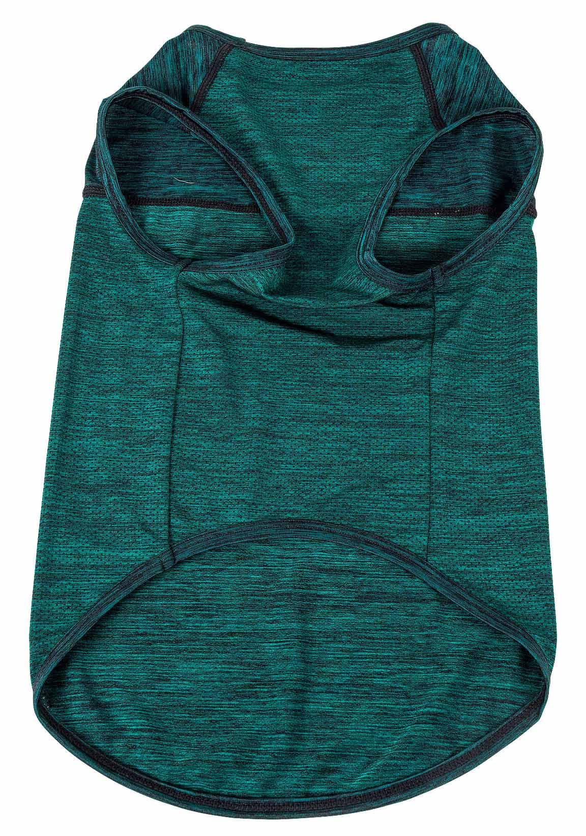 Pet Life Active 'Aero-Pawlse' Heathered Quick-Dry And 4-Way Stretch-Performance Dog Tank Top T-Shirt(D0102H7Ltn7.)