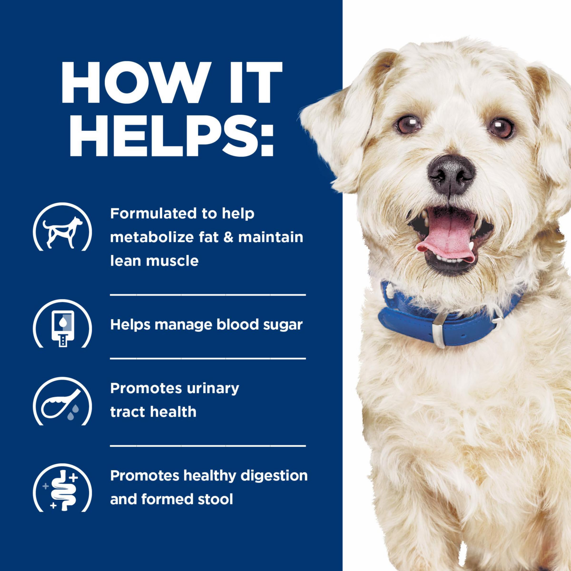Hills Prescription Diet w/d Multi-Benefit Digestive/Weight/Glucose/Urinary Management Chicken Flavor Dry Dog Food, Veterinary D