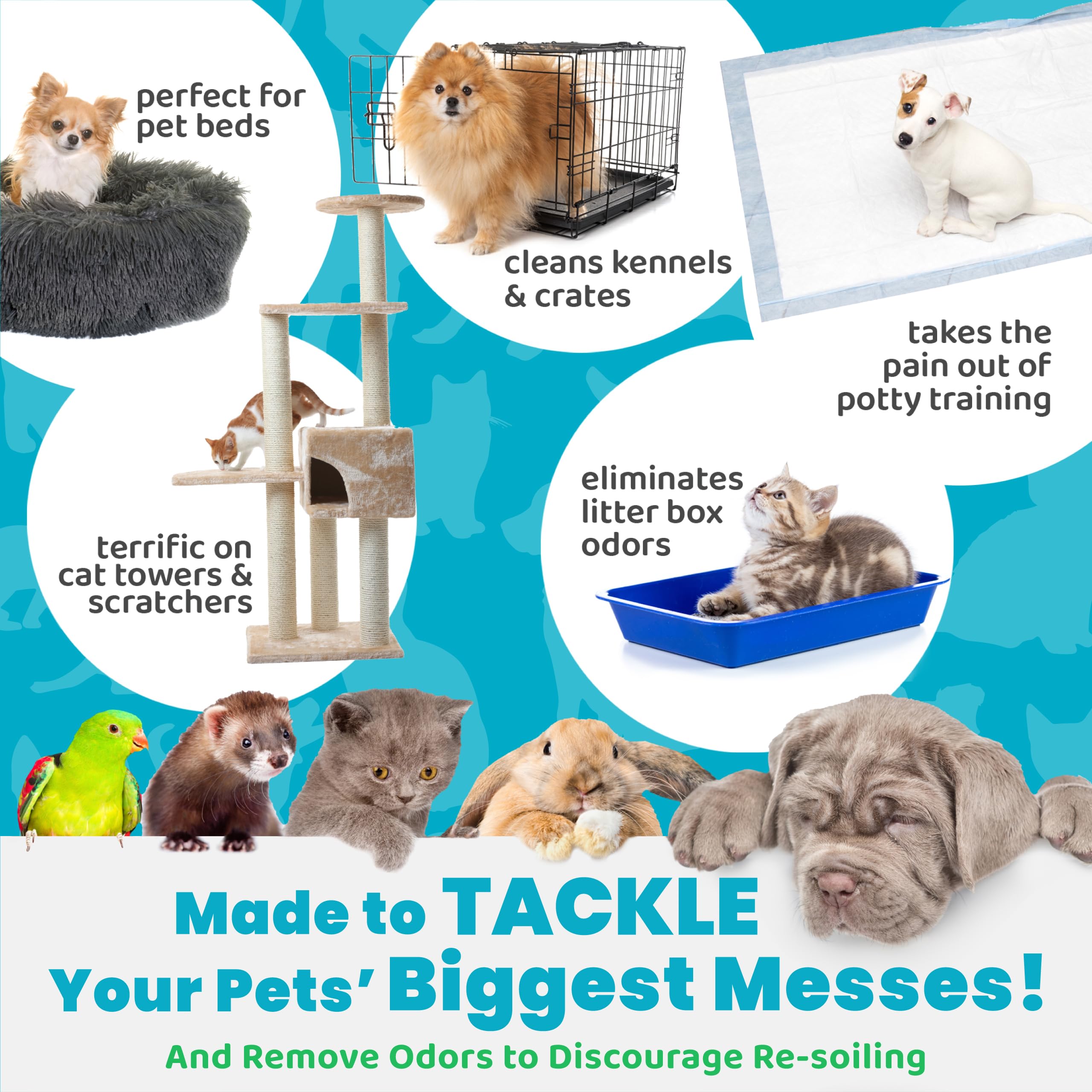 Unique Pet Odor Eliminator - Bio-Enzymatic Stain Spray - 24 oz. Opaque - Model 206-A