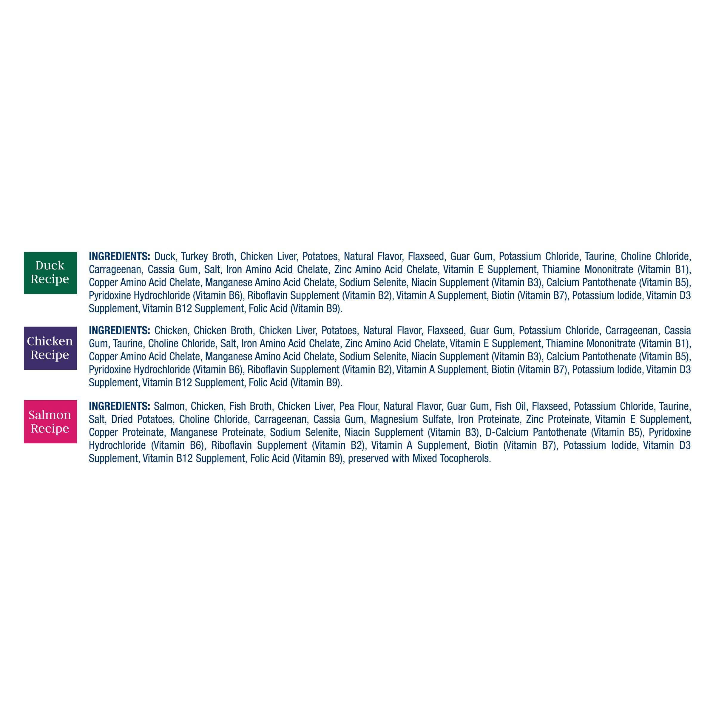 Blue Buffalo Wilderness High Protein, Natural Adult Pate Wet Cat Food Variety Pack, Chicken, Salmon, Duck 3-oz cans (24 Count- 8