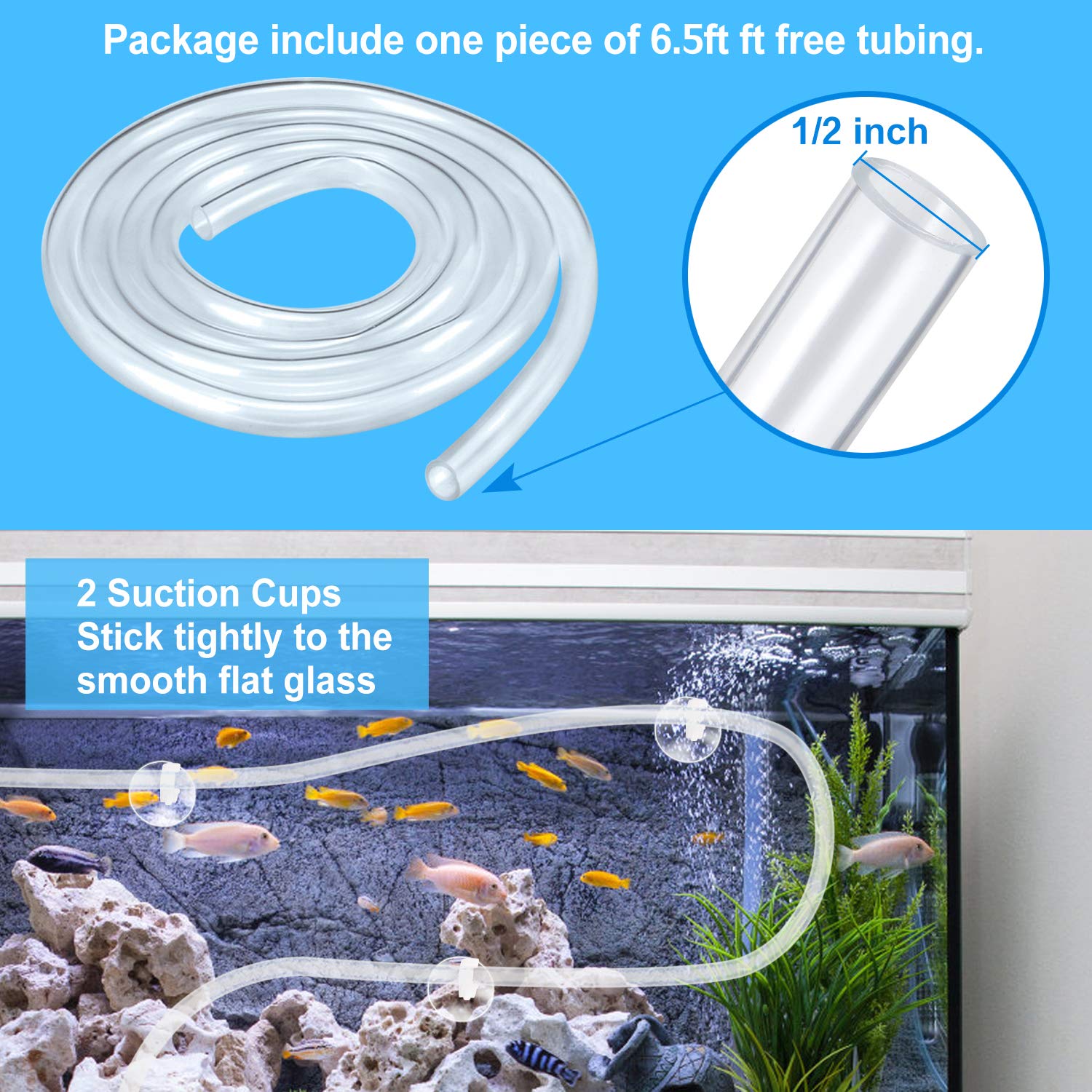 CWKJ Fountain Pump, 2 Packs 400GPH(25W 1500L/H) Submersible Water Pump, Durable Outdoor Fountain Water Pump with 6.5ft Tubing (I