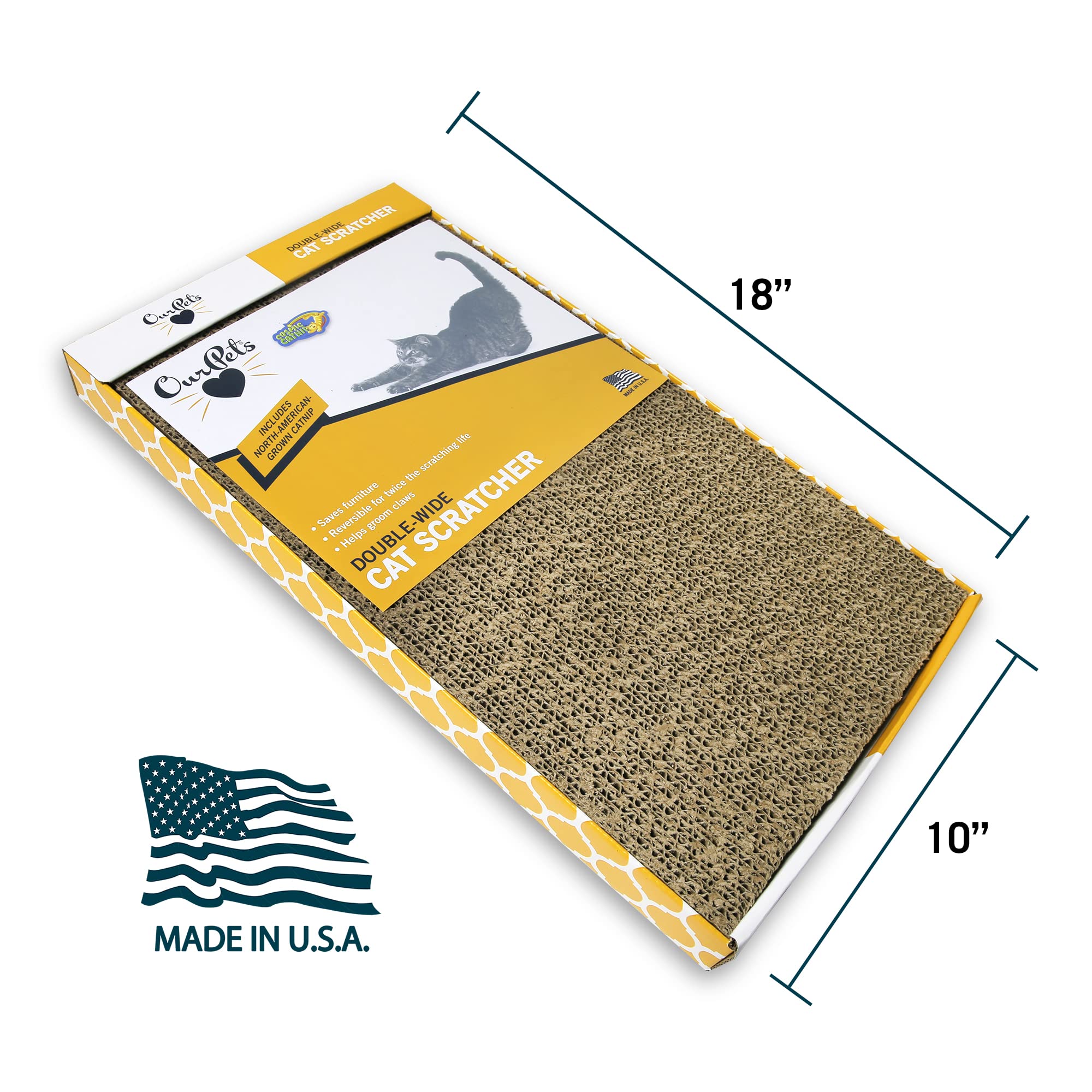 Our Pets Wave & Far-N-Wide Cat Scratcher Multipack - 2 Pack