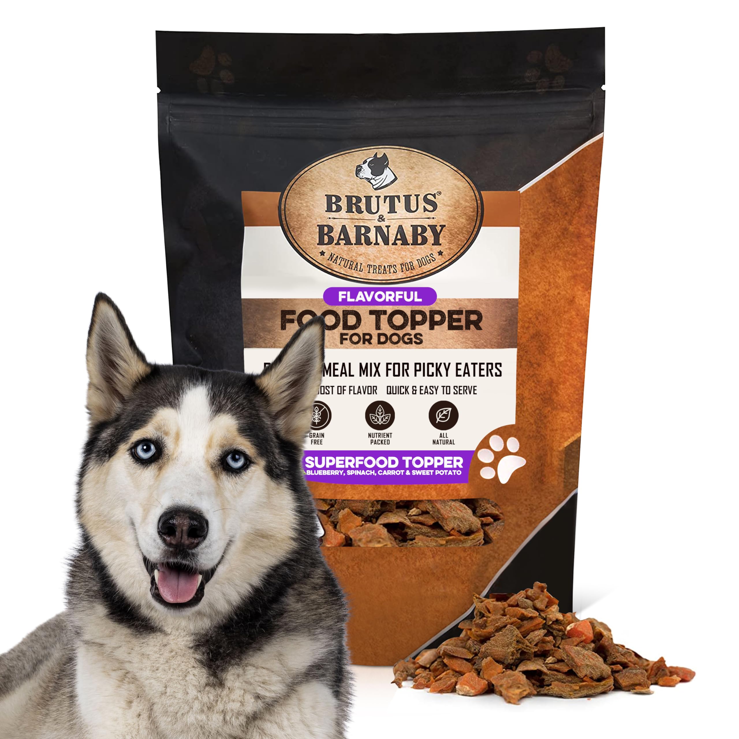 Dog Food Topper - Super Foods - Enhance Your Dogs Meal with This Healthy Vegan Flavor Packed Mix - Sprinkle On Dog Food Flavorin