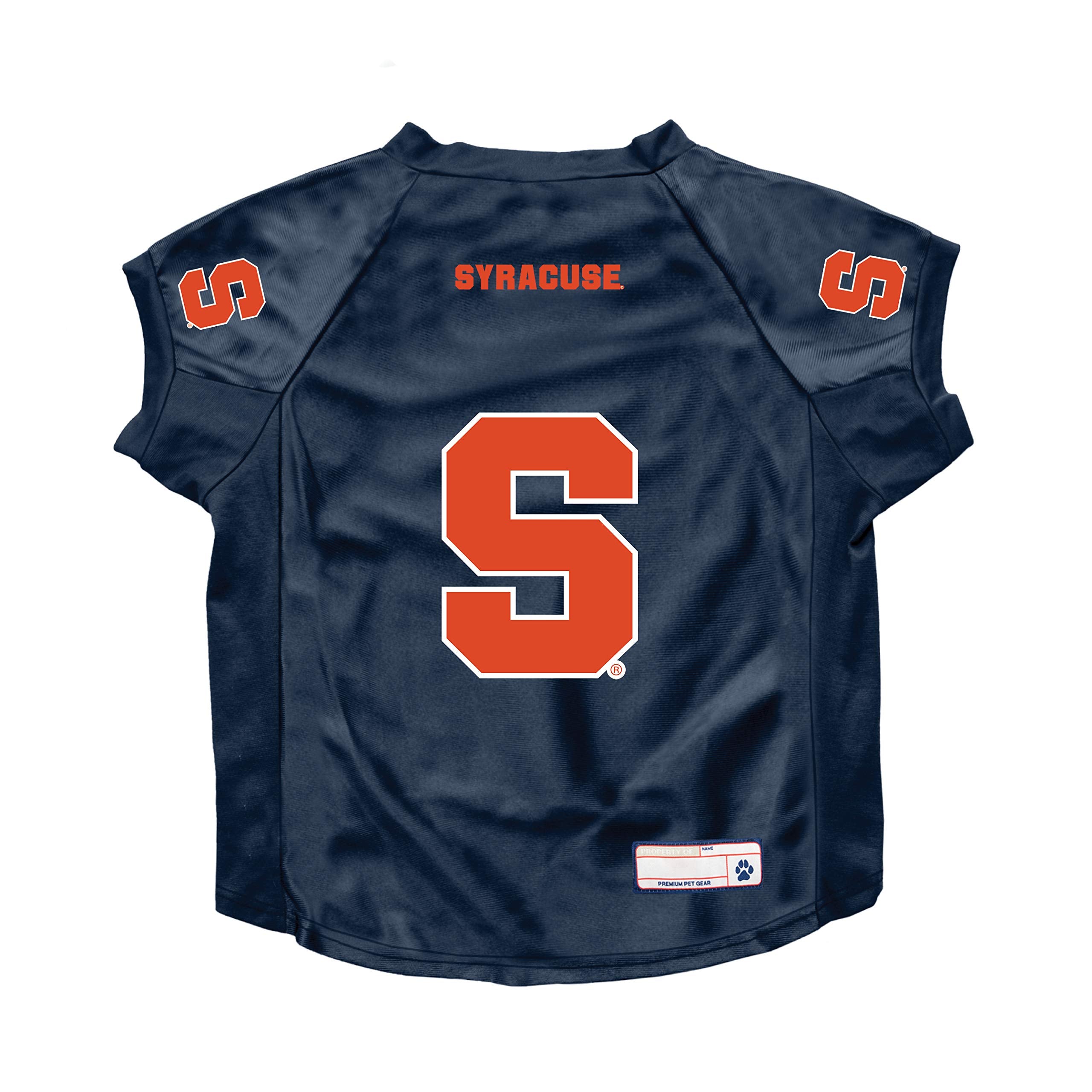 Syracuse Orange Pet Jersey Stretch Size Big Dog - Special Order