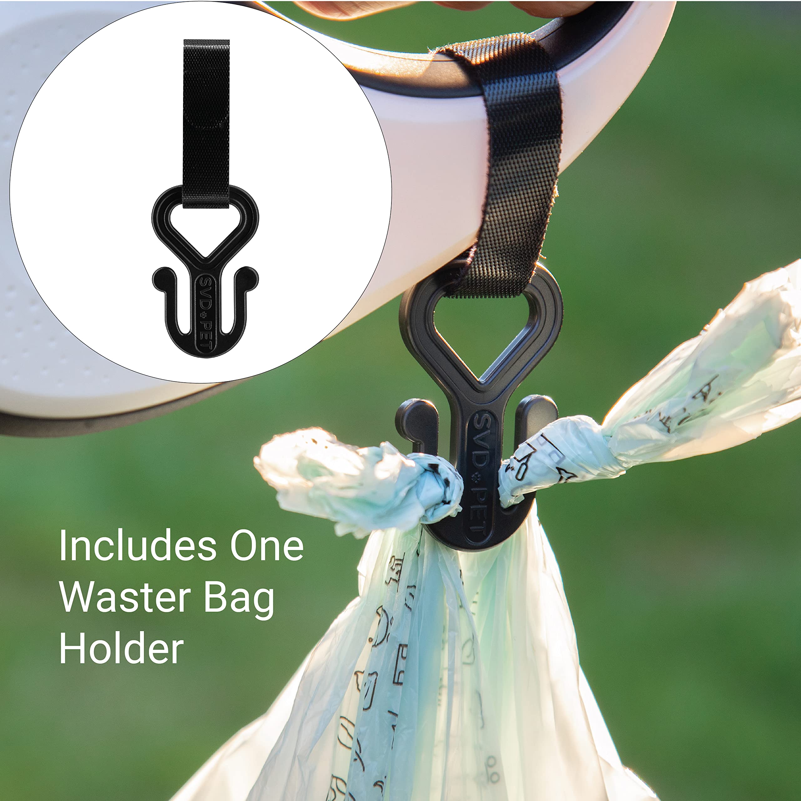 SVD.PET Dog Poop Bags - 120 Unscented, Extra Thick, 100% Leak-Proof - 8 Rolls, 120 Count, Plastic, Ideal for Waste Disposal