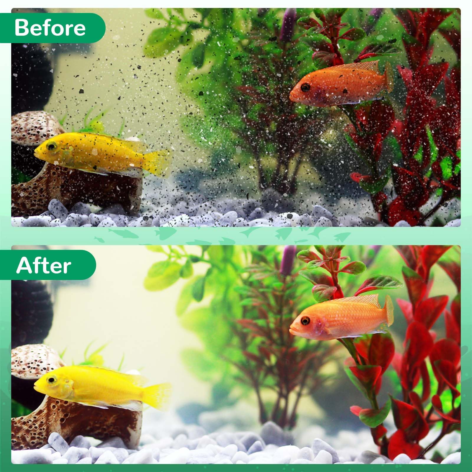 Kucbraly Medium Aquarium Filter Cartridge for Tetra Whisper Bio Bag Power Filters, Medium Filter Cartridges for Tetra Repto Filt