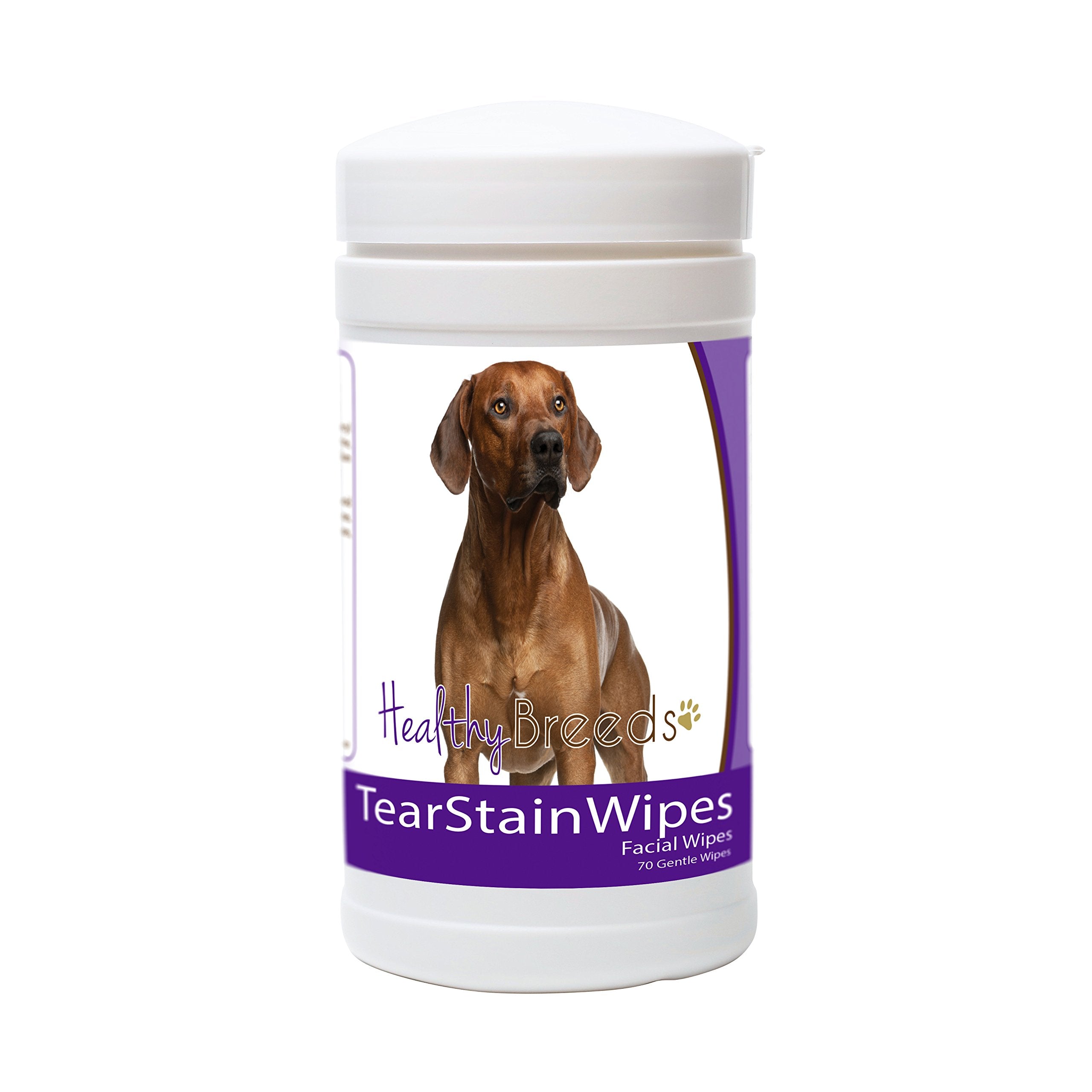 Healthy Breeds Rhodesian Ridgeback Tear Stain Wipes 70 Count