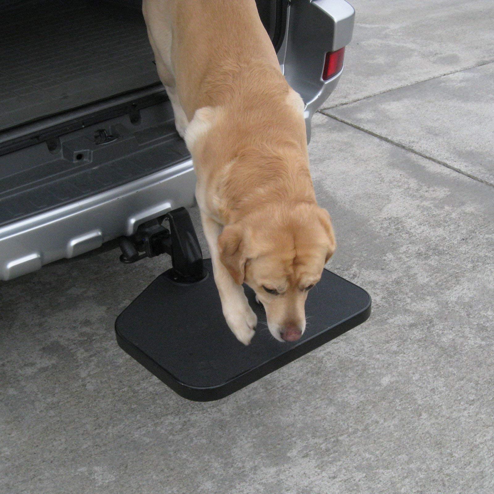 Heininger PortablePET Twistep Dog Hitch Step, Alloy Steel, SUV Size, Black, Model 3052