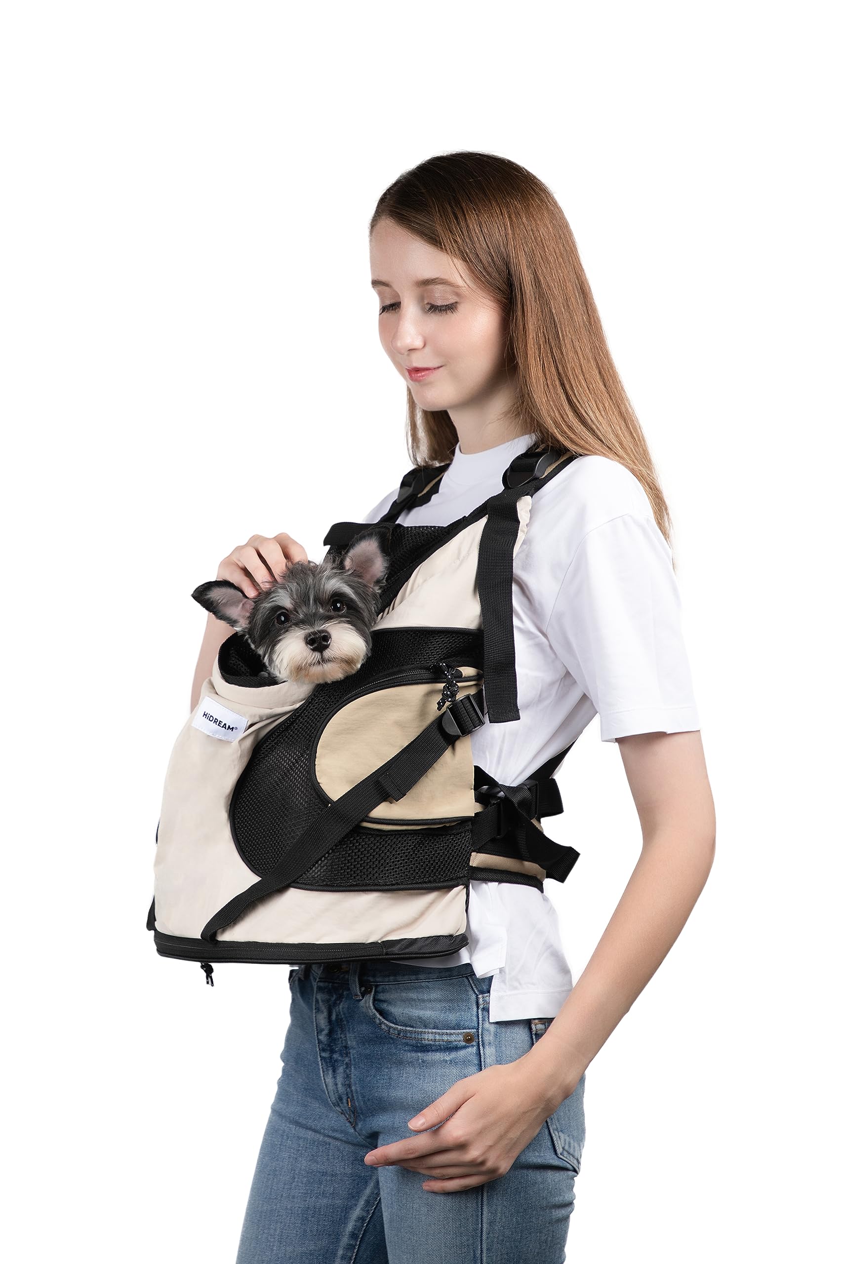 Dog Carriers for Small Dogs,Dog Backpack with 2 Pocket for Travel,Comfortable Dog Front Carrier Suitable for Dogs 8-18 pounds Ma