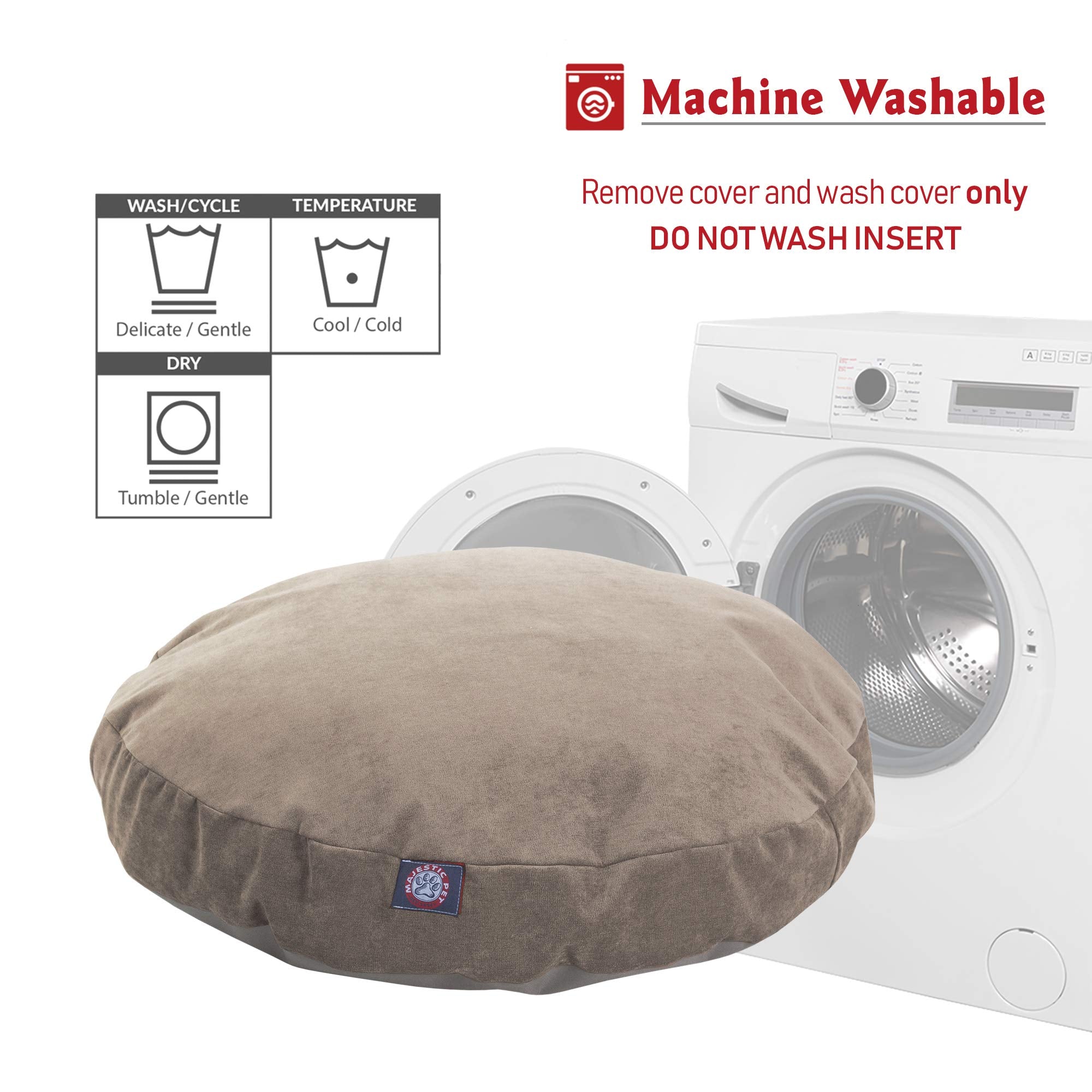 Pearl Villa Collection Large Round Pet Dog Bed