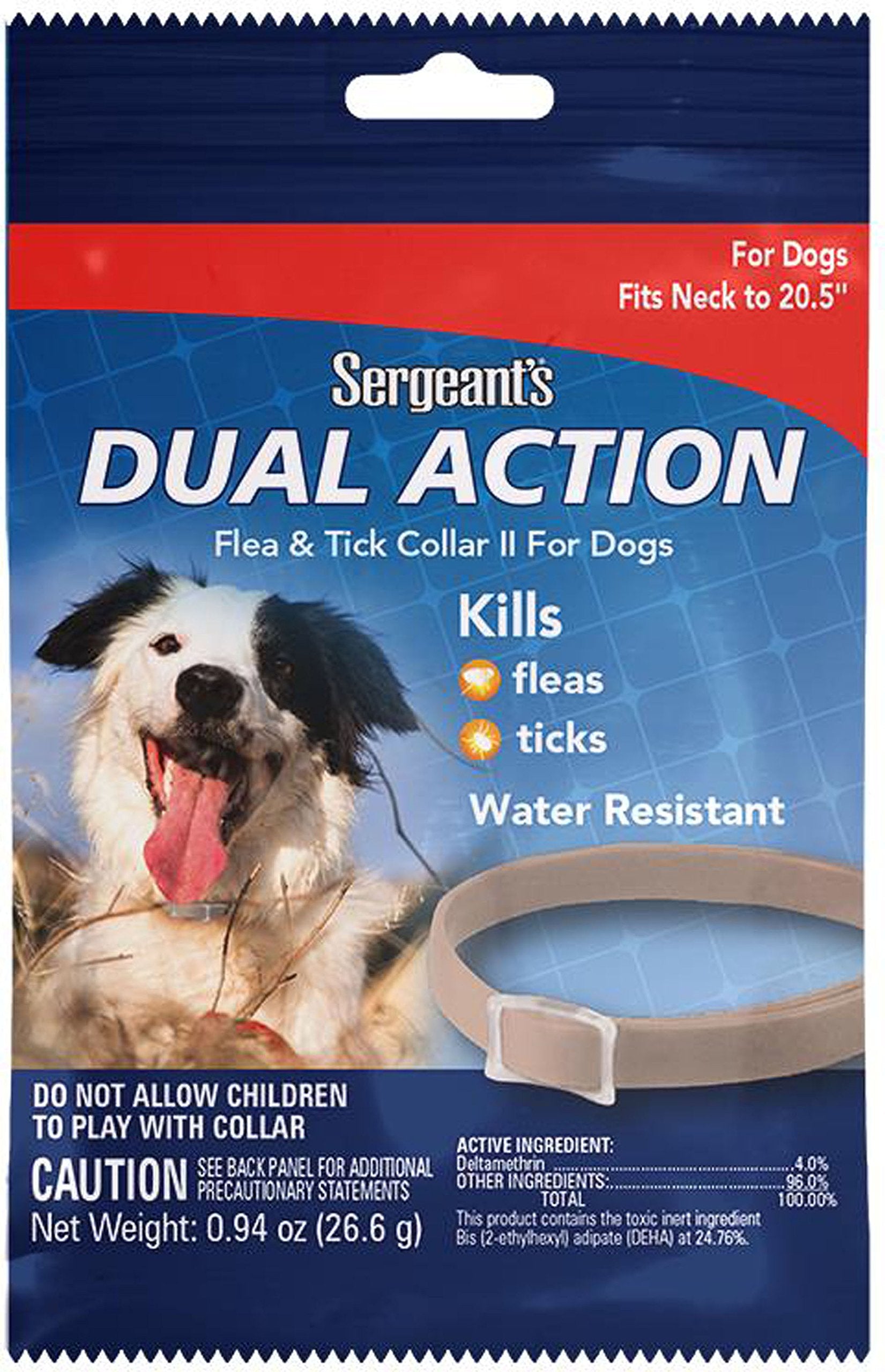 Pet 1 Count Dual Action Flea & Tick Collar for Dogs, 20.5