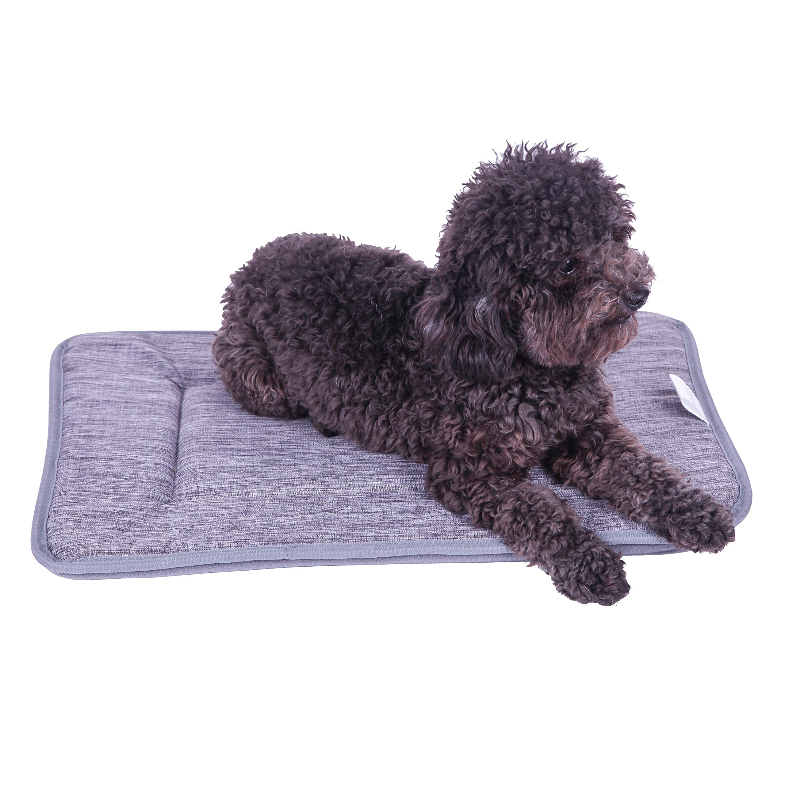 Qiaoqi Dog Bed Kennel Pad Crate Mat Washable Orthopedic Antislip Beds Dense Memory Foam Cushion Padding Bolster | Perfect Sleep