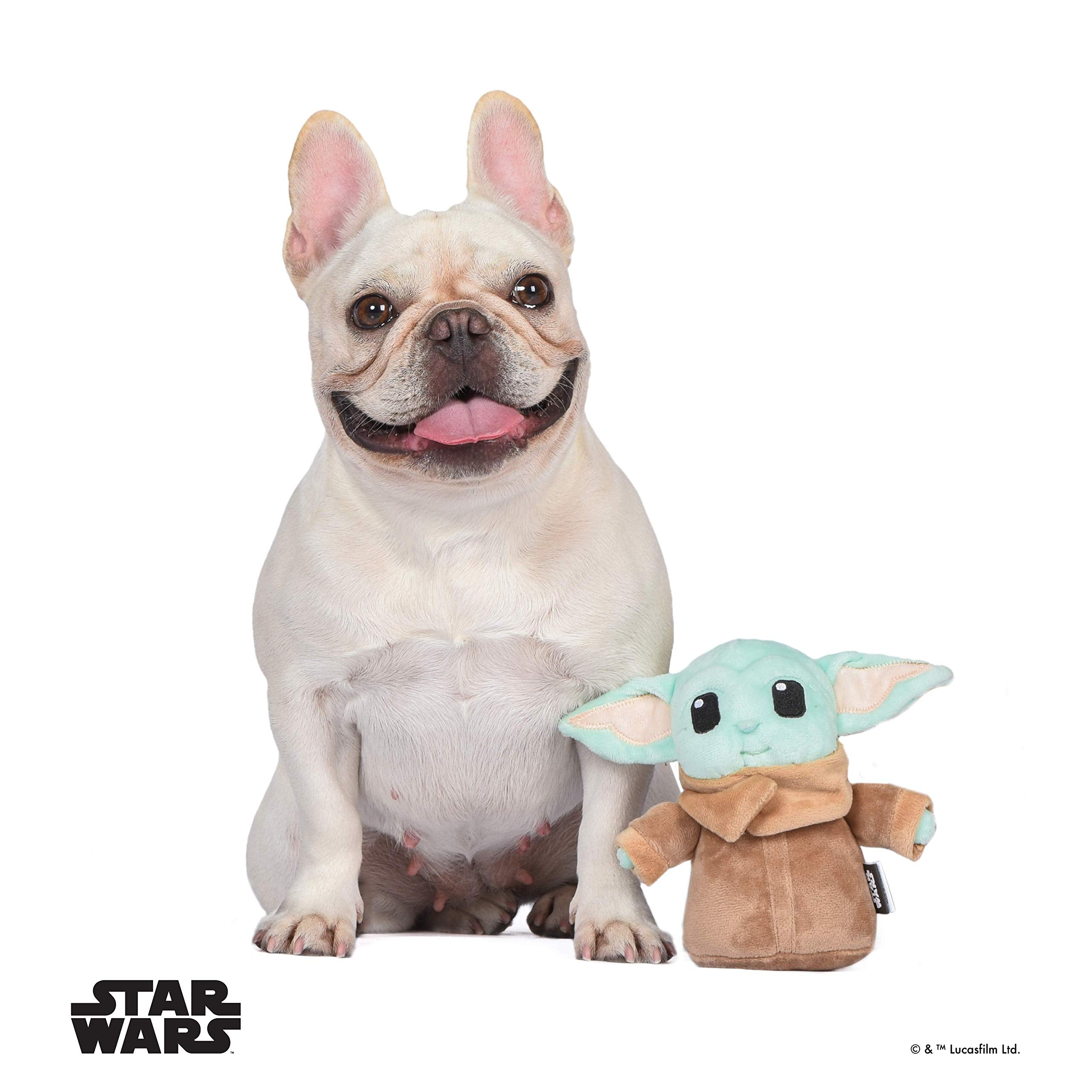 Star Wars For Pets Mandalorian The Child Plush Figure Dog Toy | 6 Inch Small Dog Toy From The Mandalorian - Soft And Plush Dog Toys, Safe Fabric Squeaky Dog Toy For All Dogs