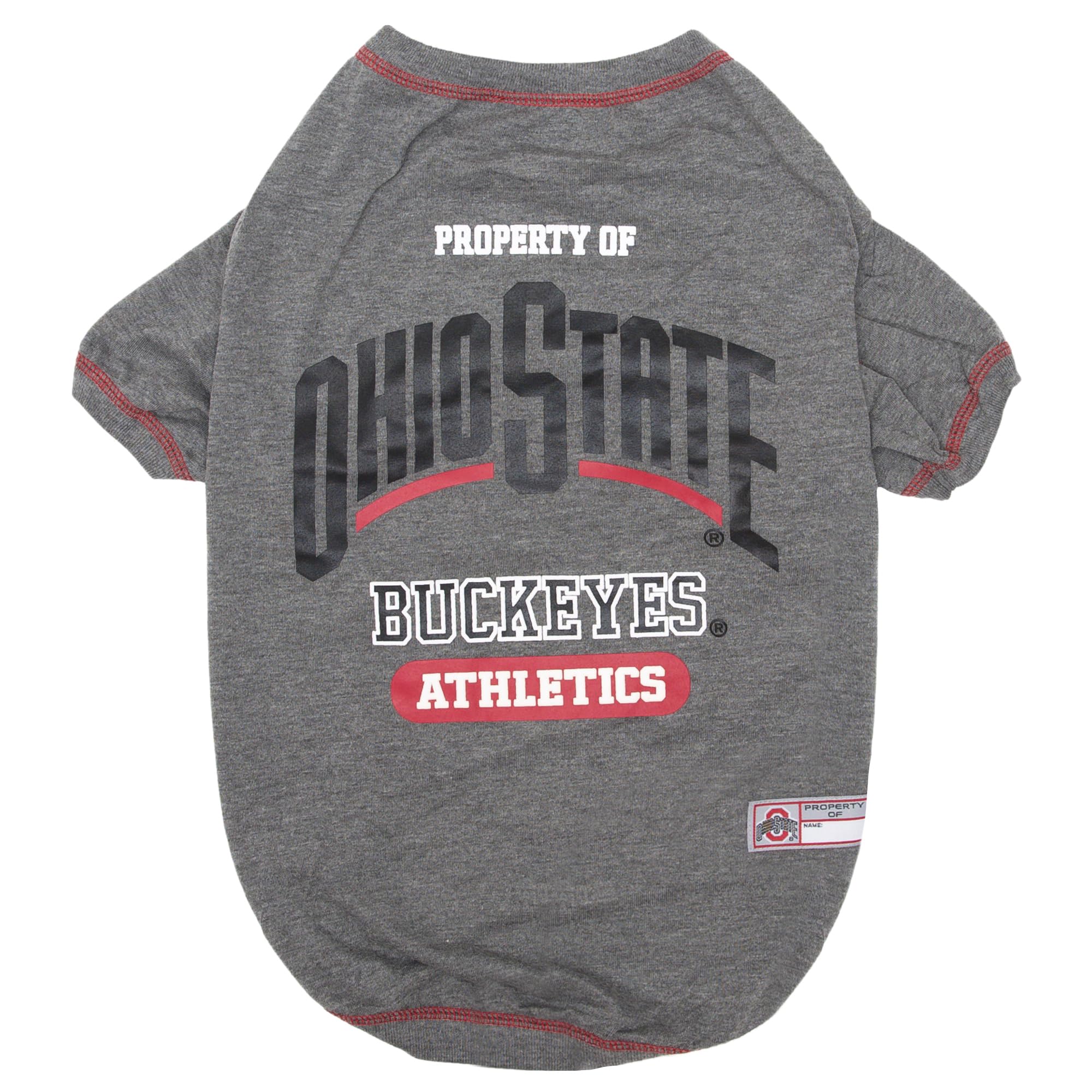 Pets First Collegiate OHIO STATE BUCKEYES Dog T-Shirt, Large. - Licensed Shirt for Pets Team Colored with Team Logos.- Premium S