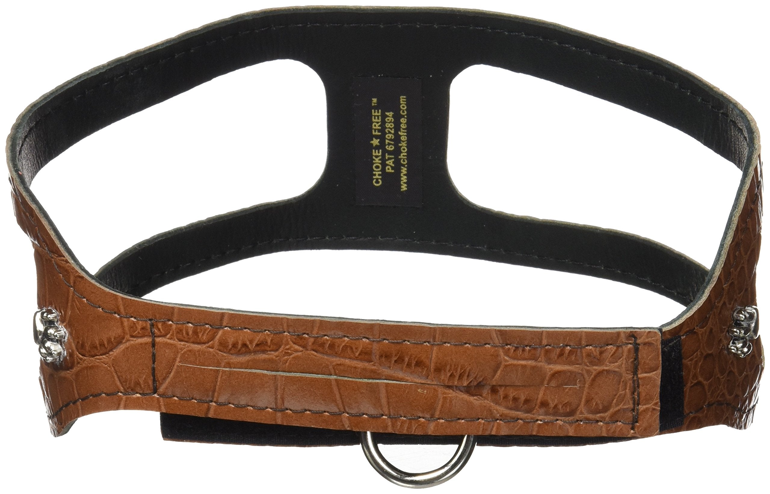 Chokefree Pet Shoulder Collar, 20', Croco Mocha