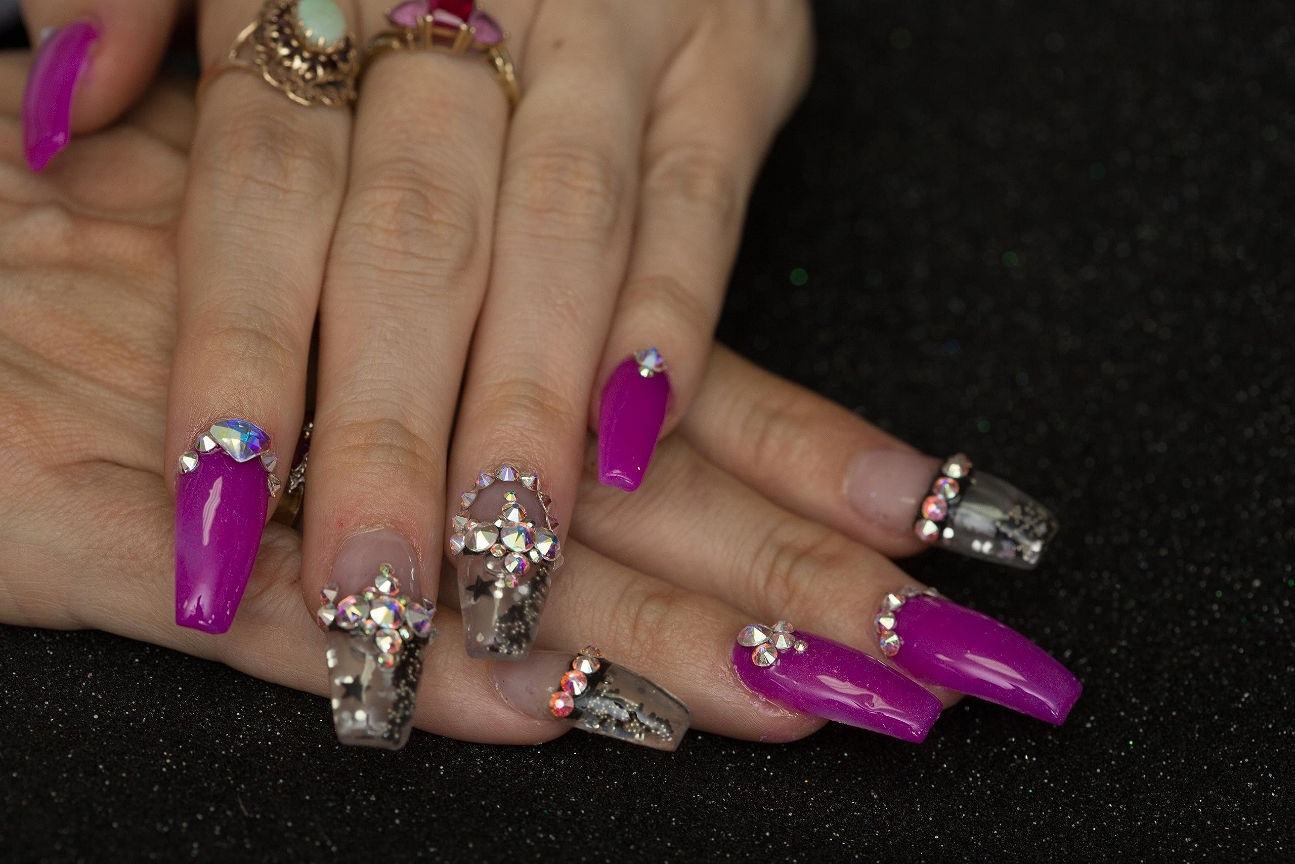 Aquarium Nails False Nail Tips (Clear Nail With Clear Cork)