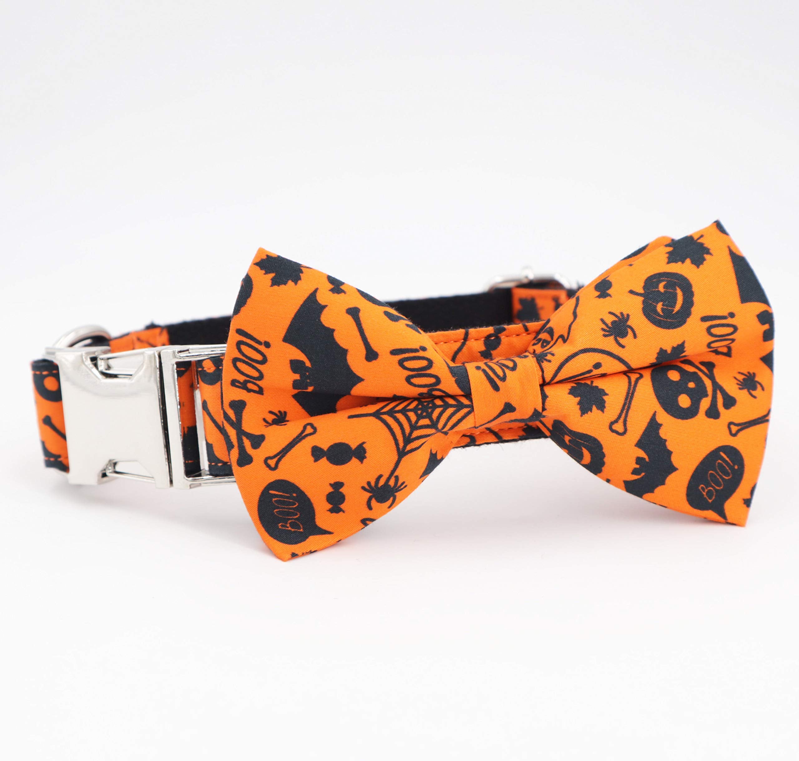Halloween Dog Collar Dog Bowtie Dog Accessory Halloween Dog Costume for Halloween Party (S)