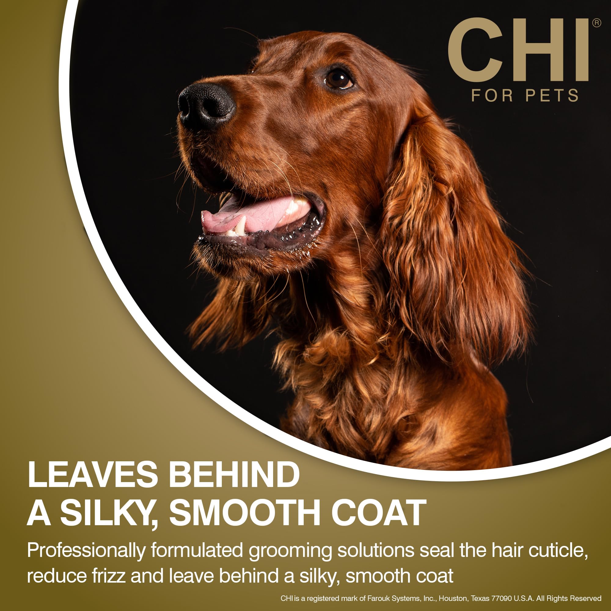 CHI For Dogs Keratin Leave In Conditioner Moisturizing Spray, 8 oz Paraben Free & pH Balanced for Dogs Made In the USA, Clear (F