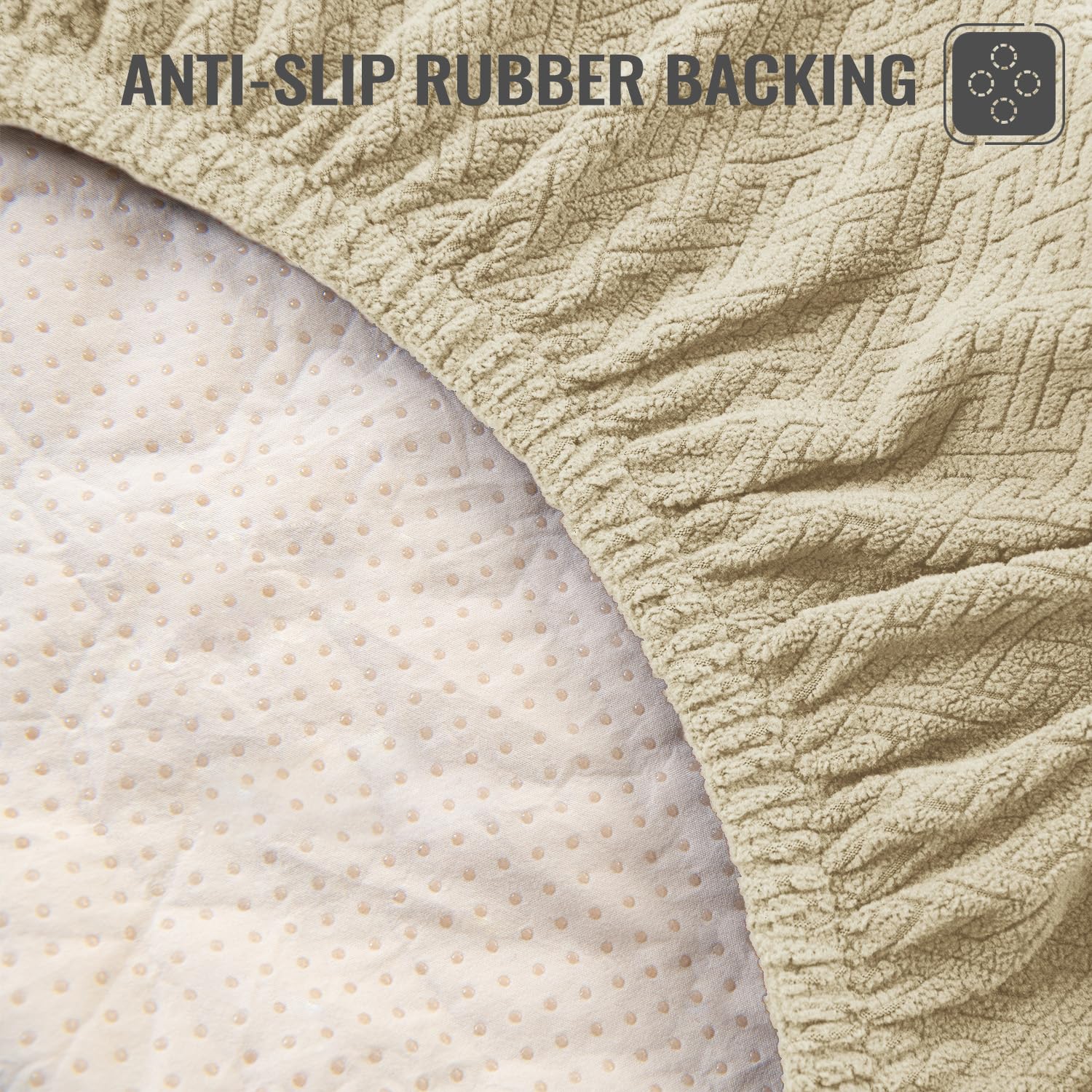 Nanbowang Waterproof Dog Bed, Washable Pet Pillow Cover, Quilted, Easy To Remove - Lovely Puppy/Cat Bed (35X44X6, Beige)