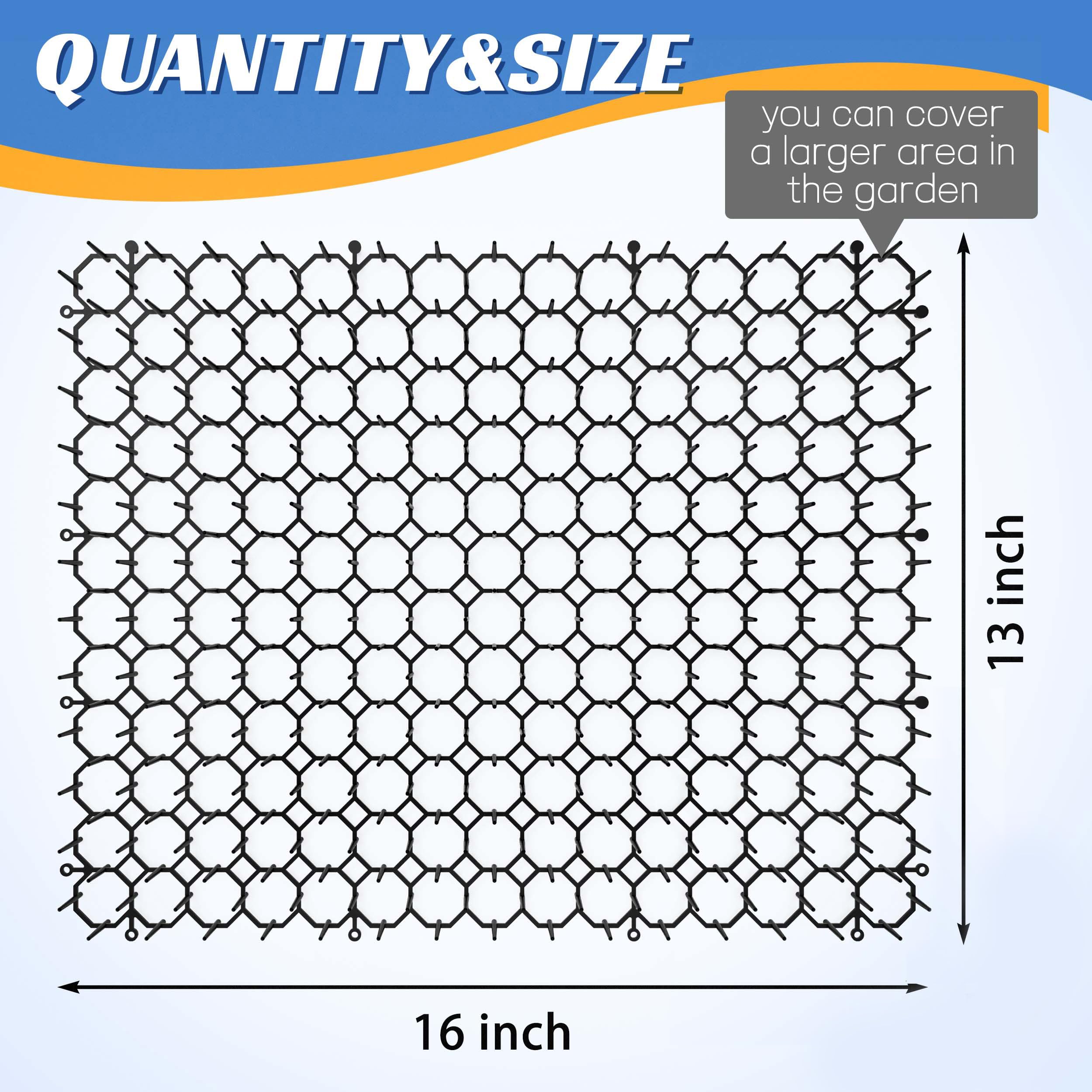 OCEANPAX 16 X 13 Inch Scat Mat for Cats, 12 Pack Cat Scat Mat with Spikes - Indoor/Outdoor Pet Deterrent Solution for Plants, Fu