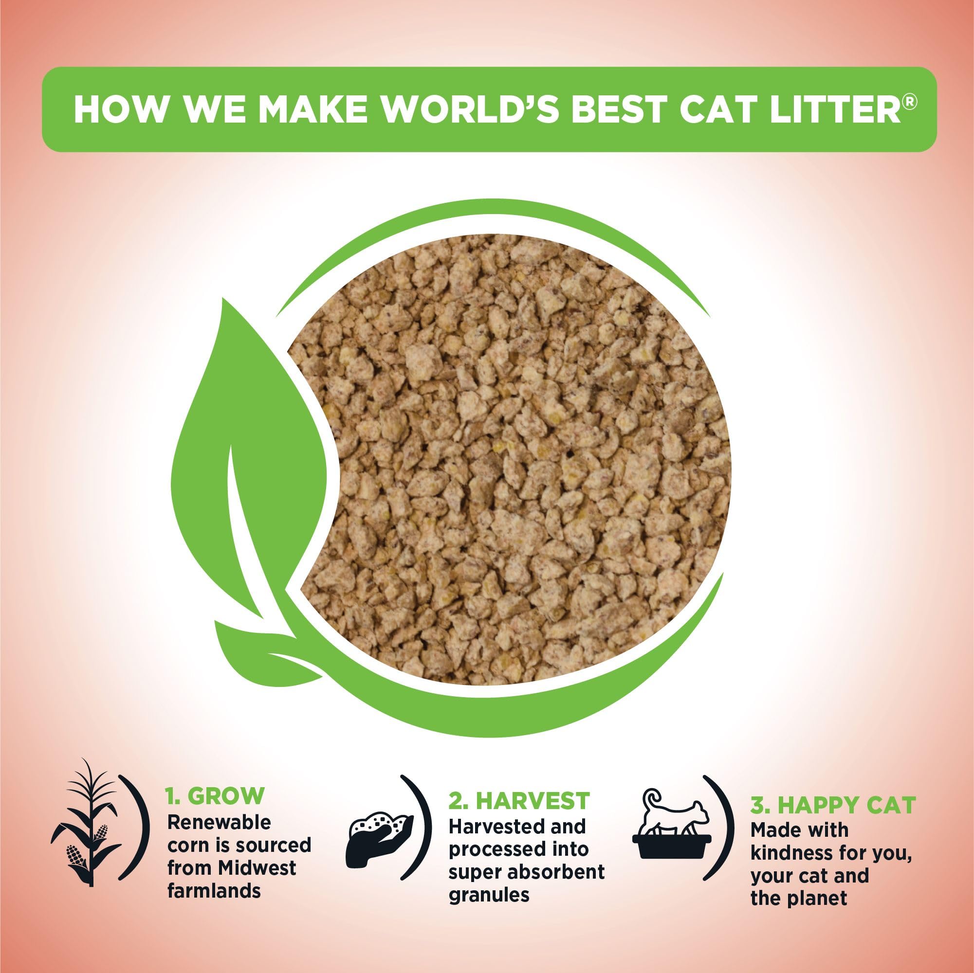 World'S Best Cat Litter Poop Fighter Maximum Odor Defense, 8-Pounds - Natural Ingredients, Quick Clumping, Flushable, 99% Dust Free & Made In Usa - Long-Lasting Odor Control & Easy Scooping