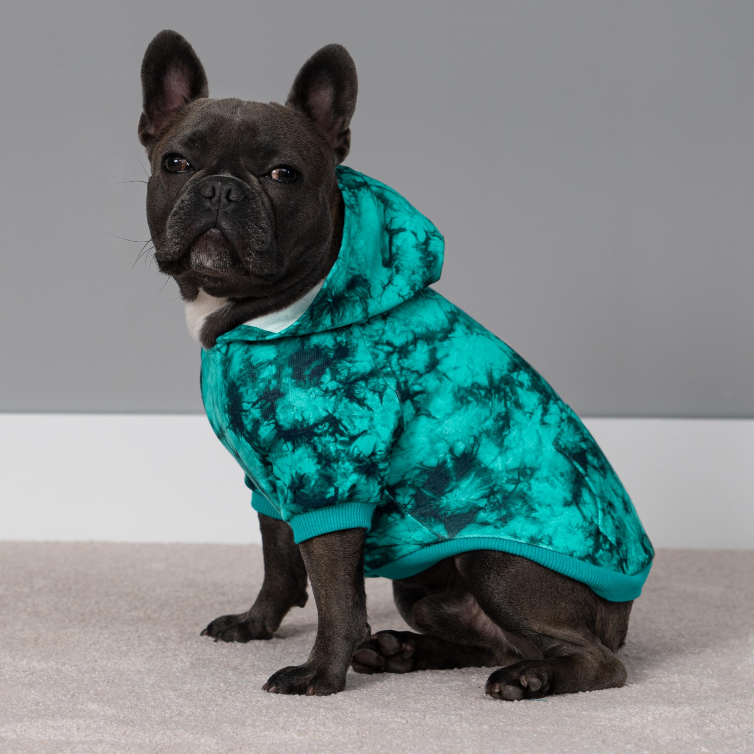 Fitwarm Fleece Dog Hoodie, Tie Dye Dog Winter Clothes For Small Dogs Girl Boy, Lightweight Pet Hoodie, Doggy Sweatshirt With Hoo