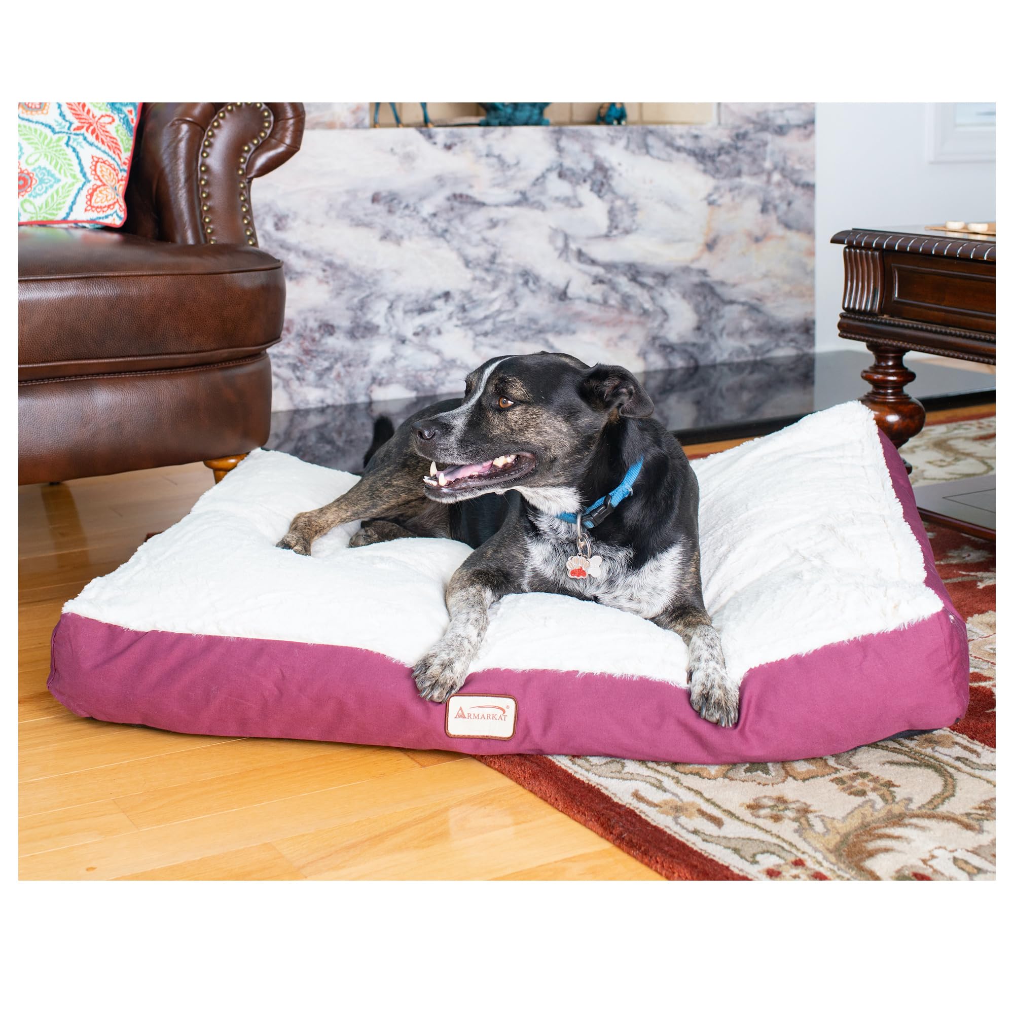 Armarkat Pet Bed Mat 39-Inch by 28-Inch by 7-Inch, M02HJH/MB-Large, Ivory