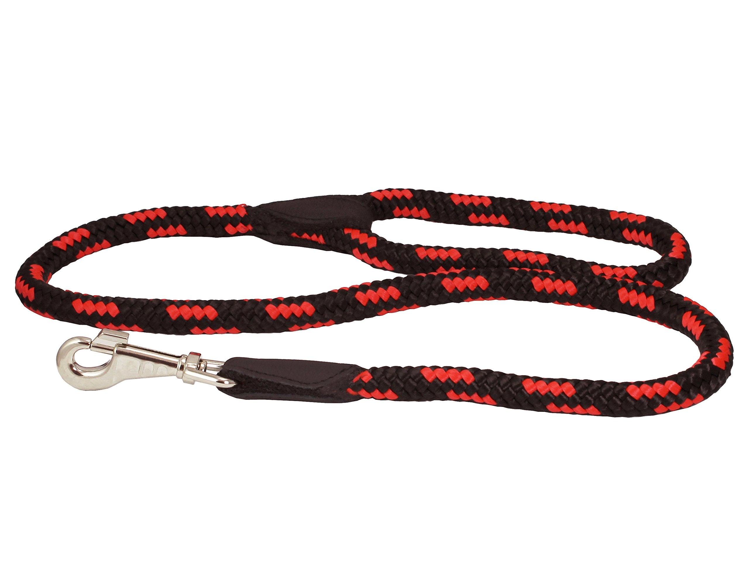 Dogs My Love Dog Rope Leash 4Ft Long (Xlarge: 4Ft Long; 5/8' Diam (14Mm), Red/Black)
