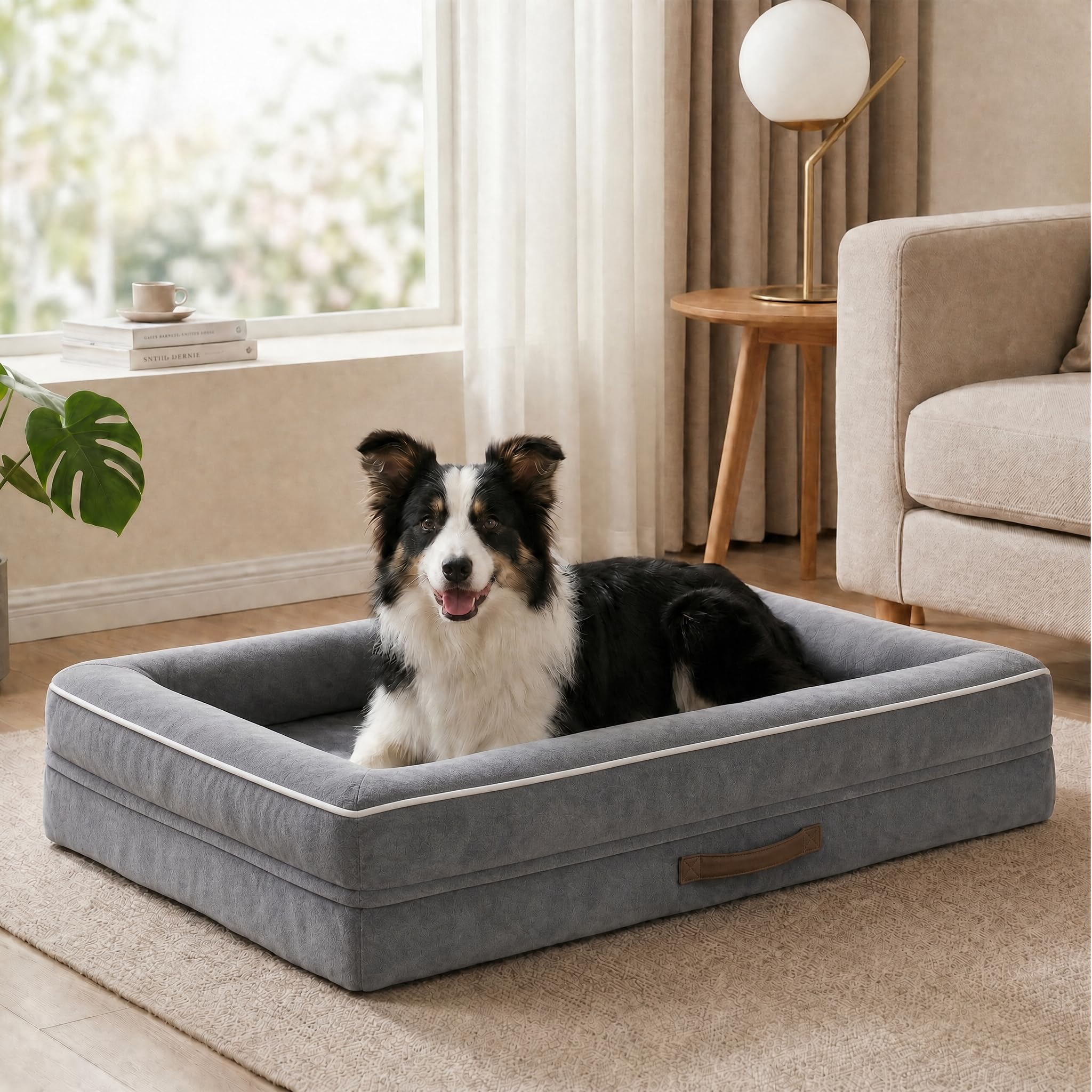 Renvix Large Orthopedic Dog Bed, Waterproof Dog Sofa Bed