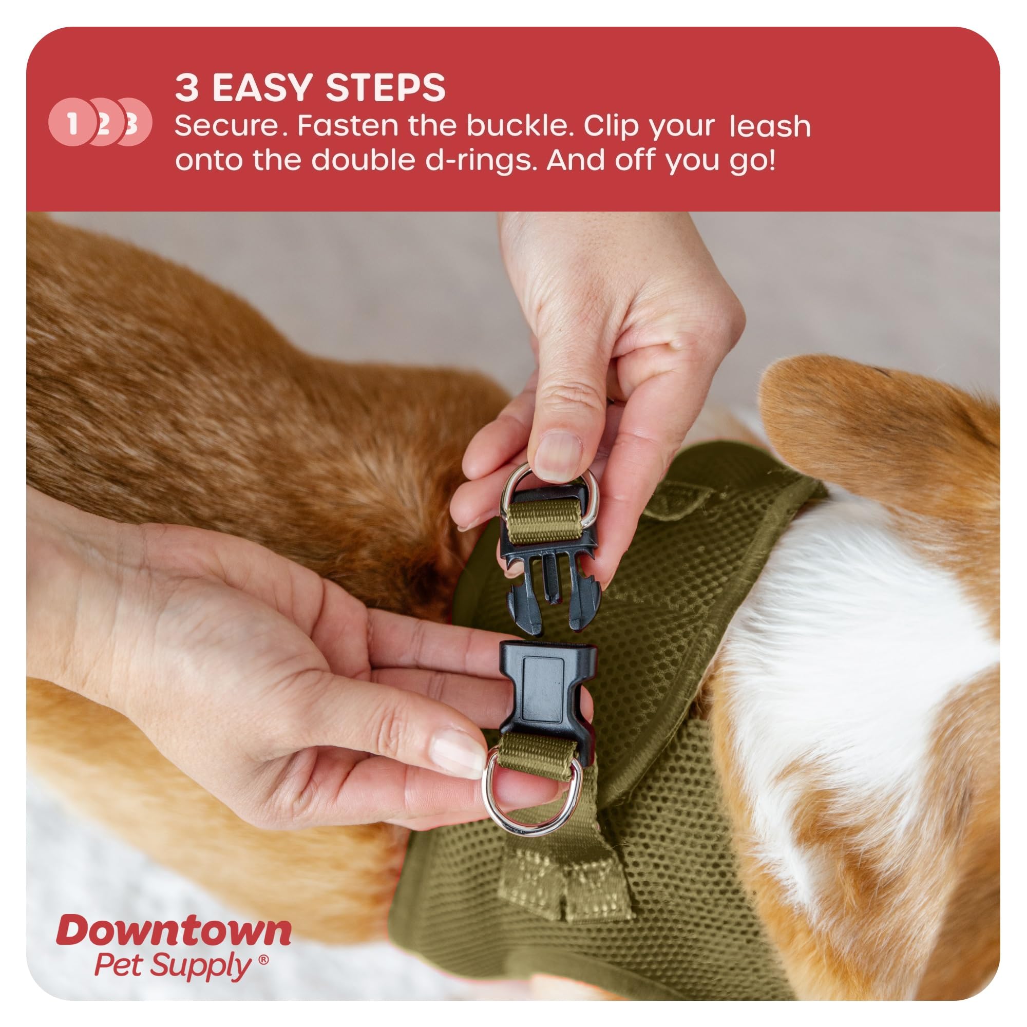 Downtown Pet Supply Step In Dog Harness For Teacup Dogs & Cats No Pull, Xx-Small, Hunter Green - Adjustable Harness With Padded