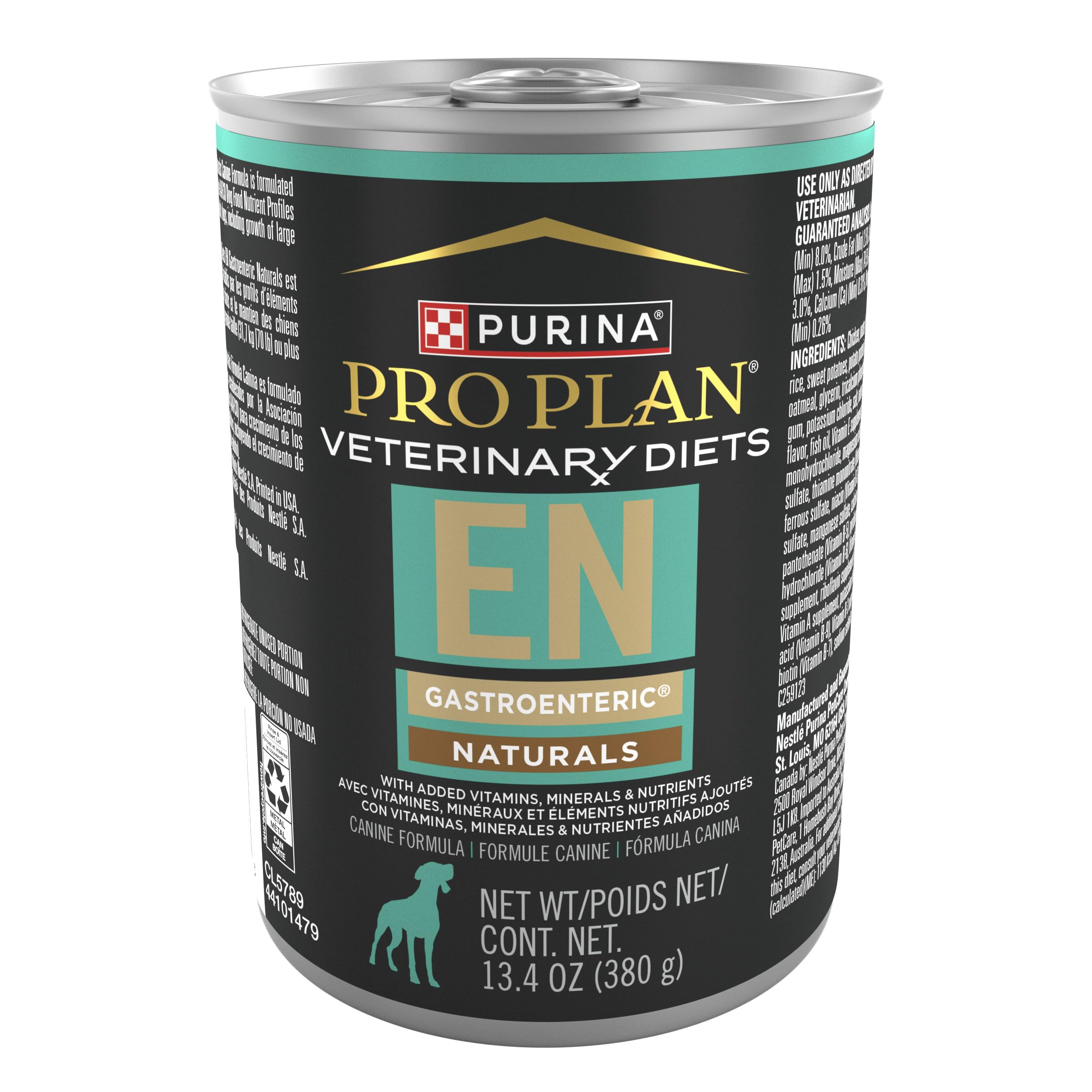 Purina Pro Plan Veterinary Diets EN Gastroenteric Naturals Canine Formula Wet Dog Food - (Pack of 12) 13.4 oz. Cans