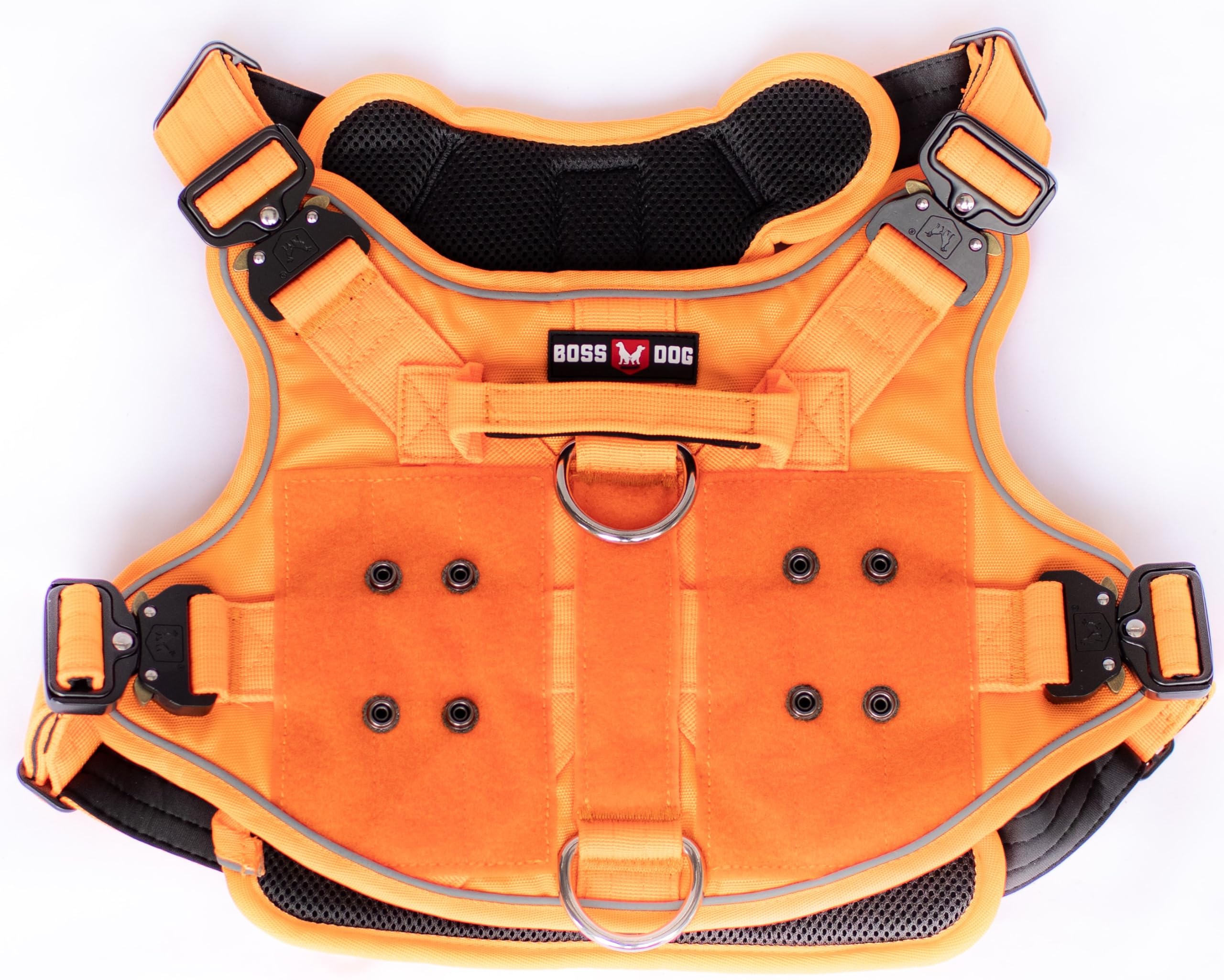 Boss Dog Tactical Harness, Orange, Medium