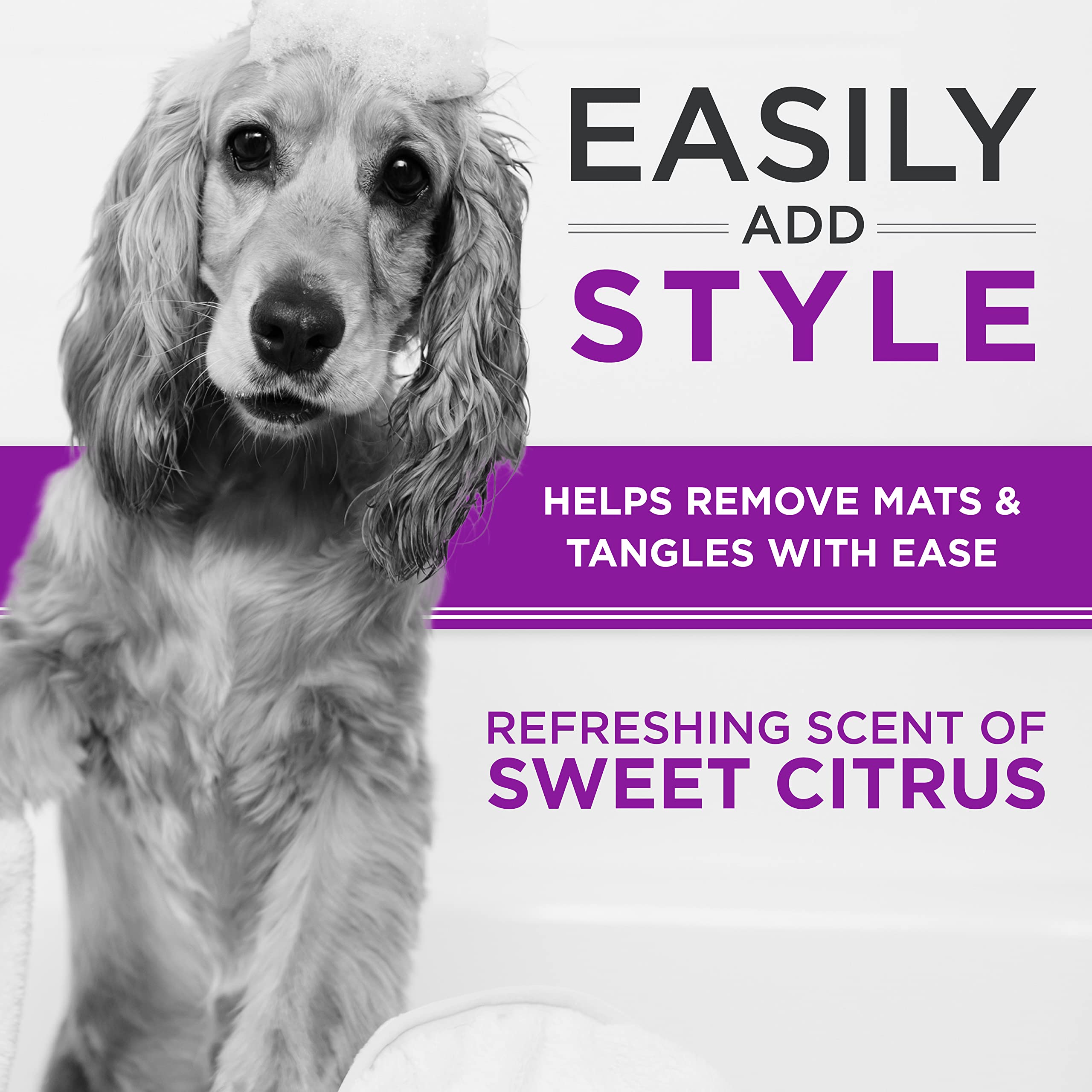 Tropiclean Perfect Fur Detangling Dog Shampoo For Breeds With Curly & Wavy Fur | 16 Oz