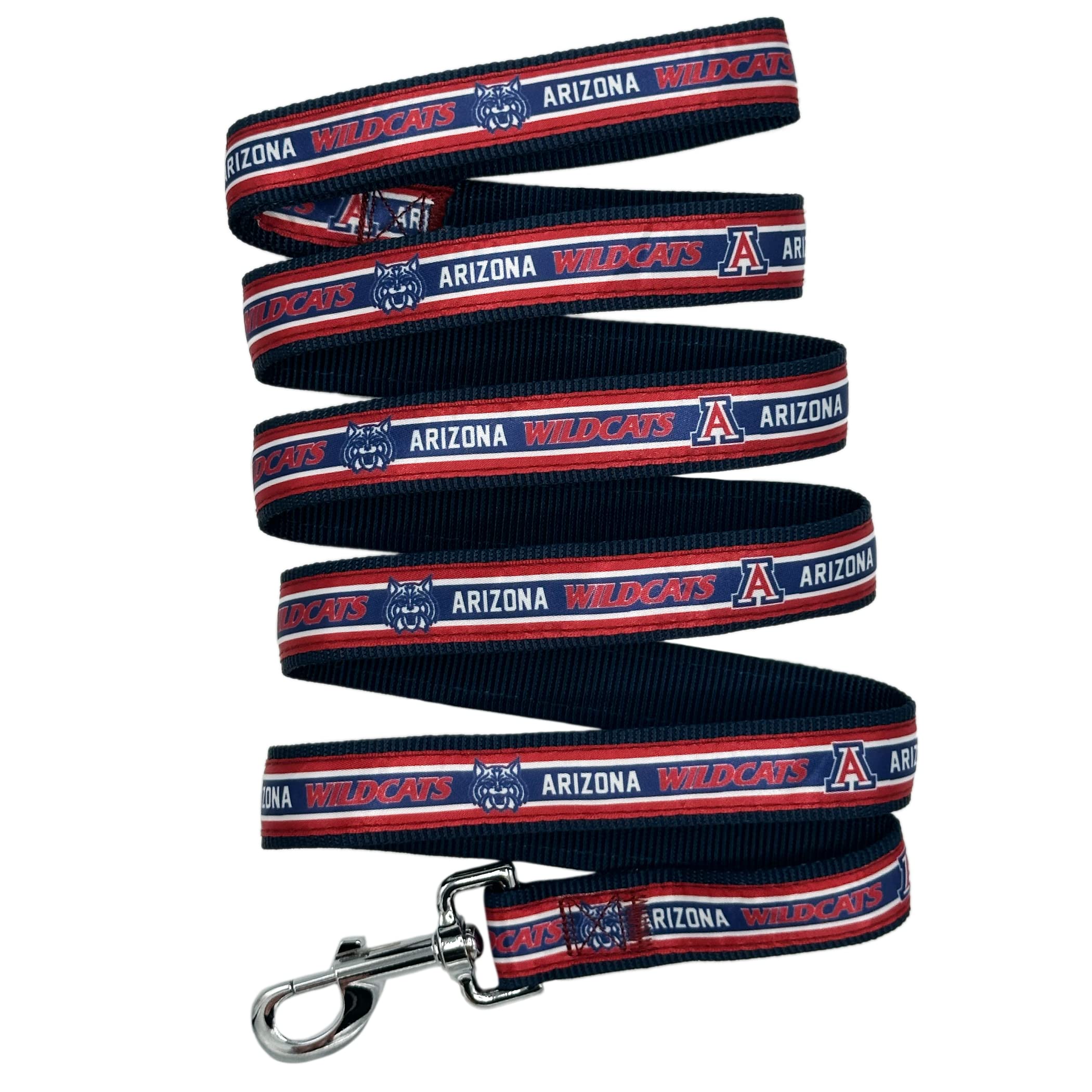 Ncaa Pet Leash, Large, Arizona Wildcats, Shiny & Colorful Leash For Dogs & Cats Licensed By The Ncaa