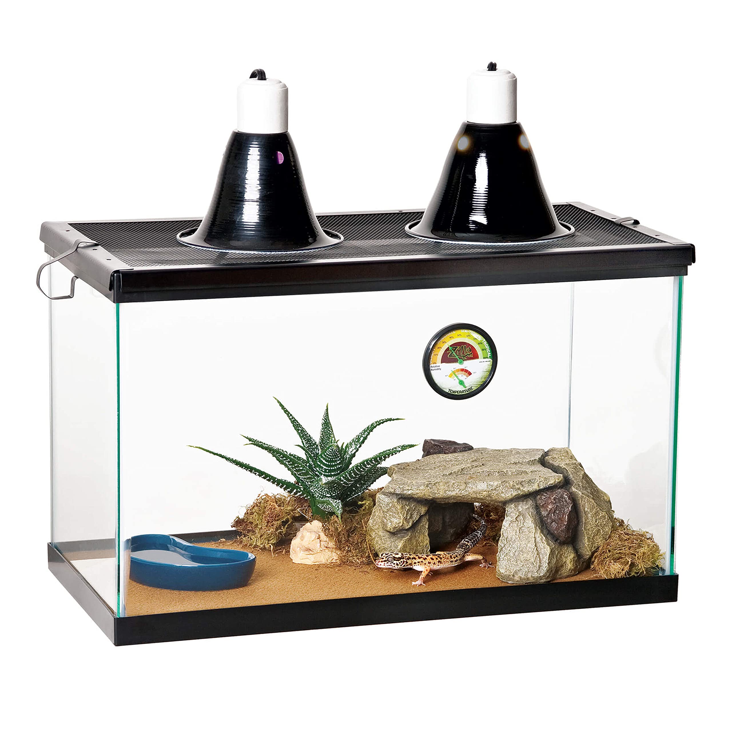 Zilla Reptile Habitat D  Cor Shale Rock Den, Medium