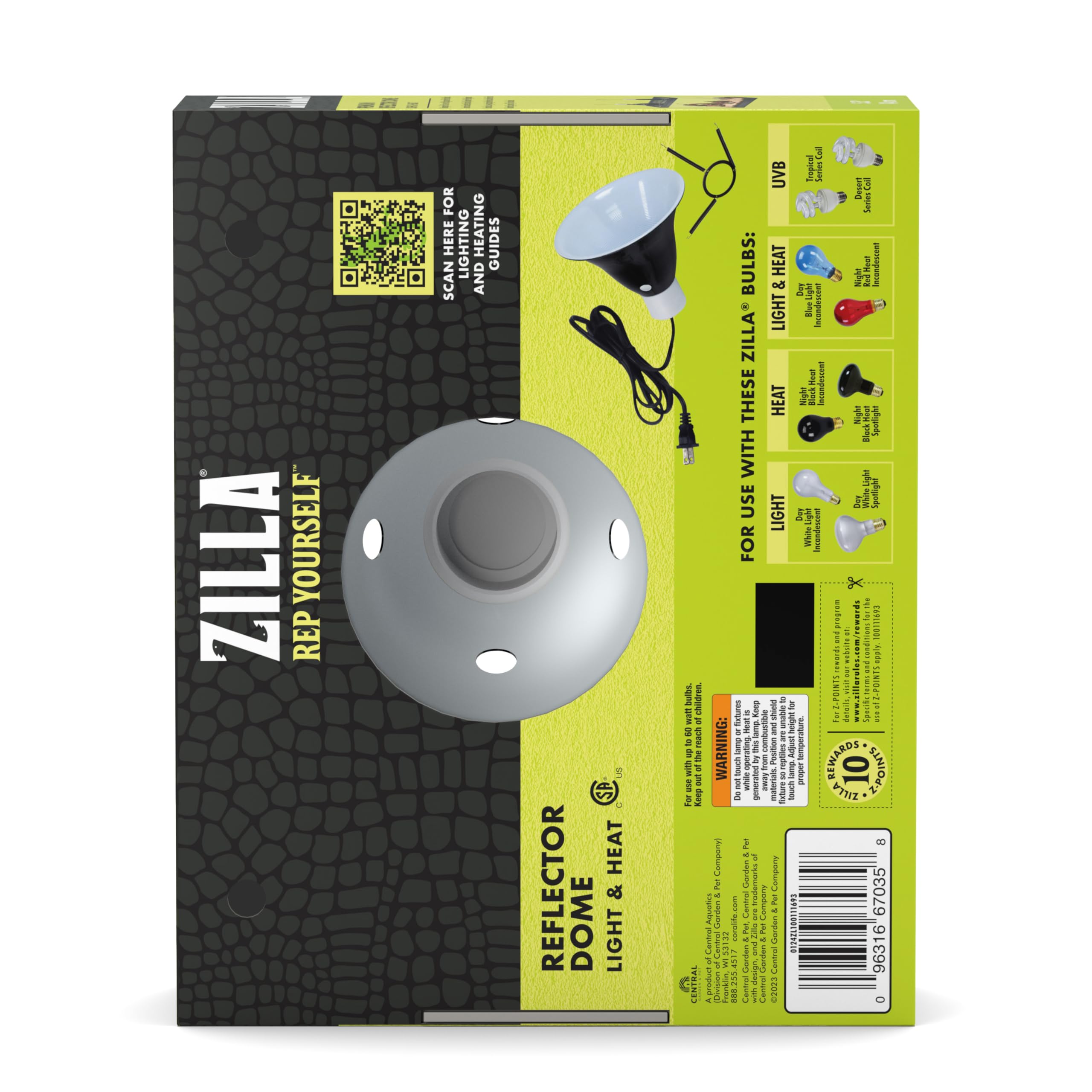 Zilla Premium Reflector Domes 5.5 Inches,Black