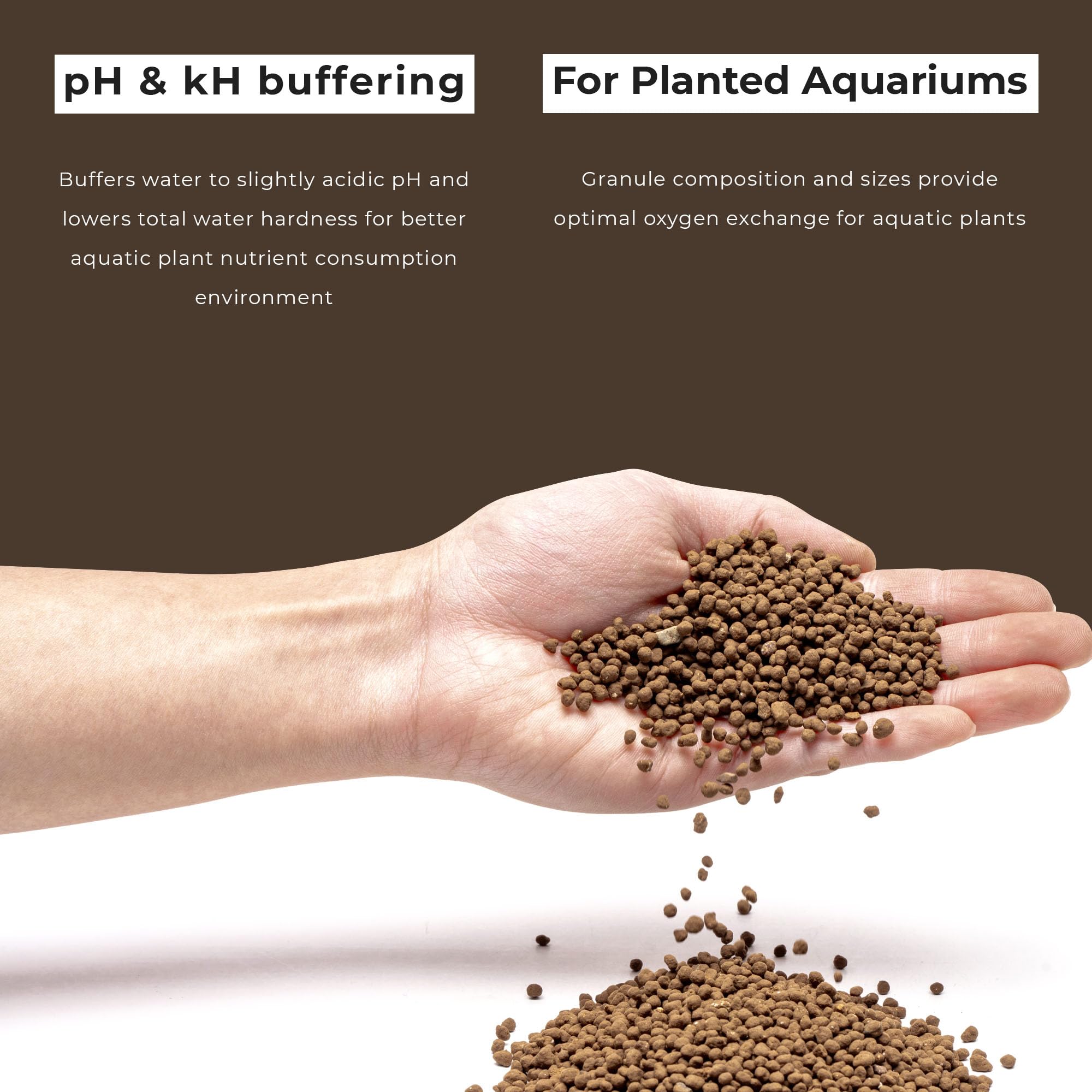 Ultum Nature Systems Controsoil - Aquarium Substrate Soil Porous Gravel for Natural Aquatic Freshwater Planted Fish Tank, Brown