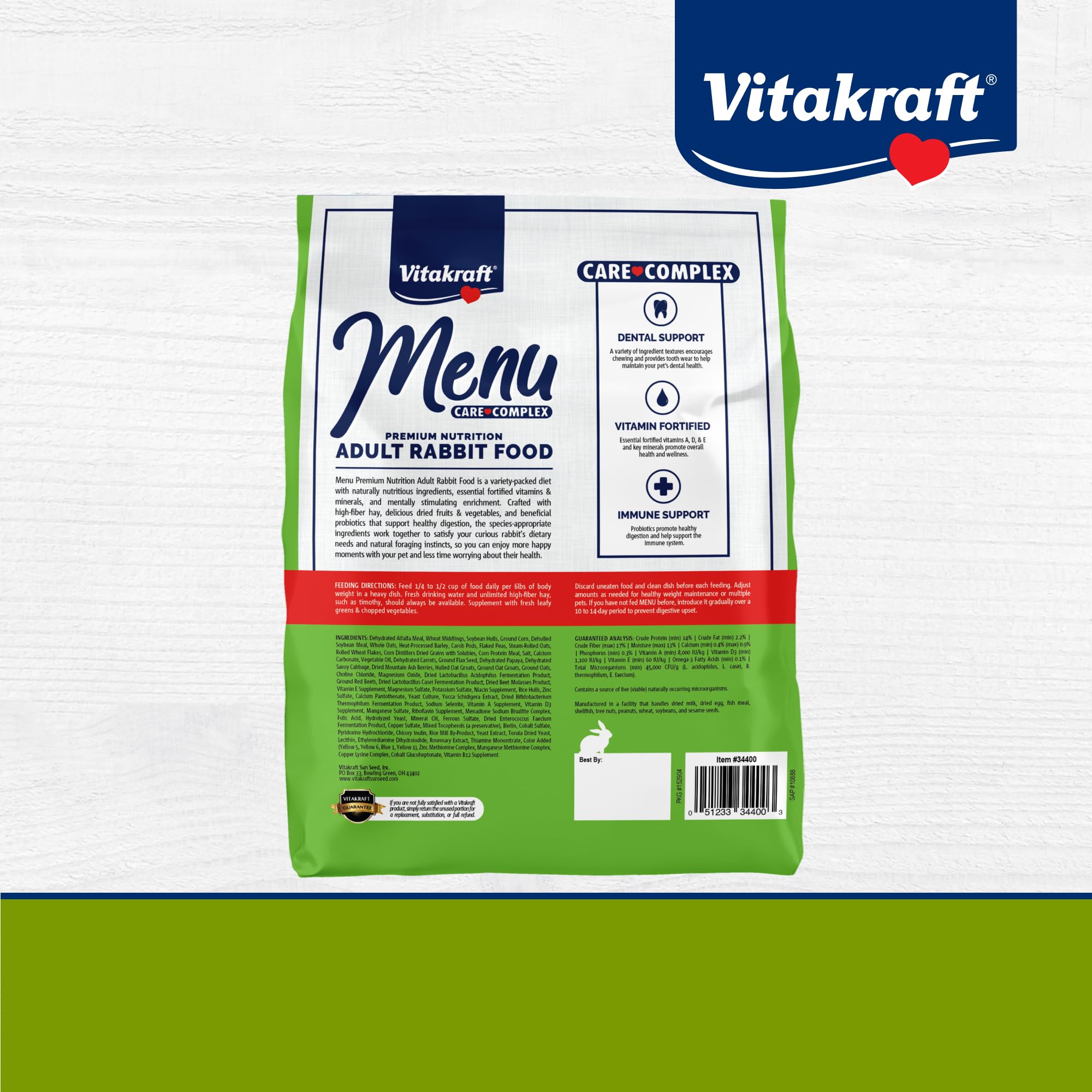 Sunseed Vita Prima Wholesome Nutrition, Cockatiel & Lovebird Food, 3 lb