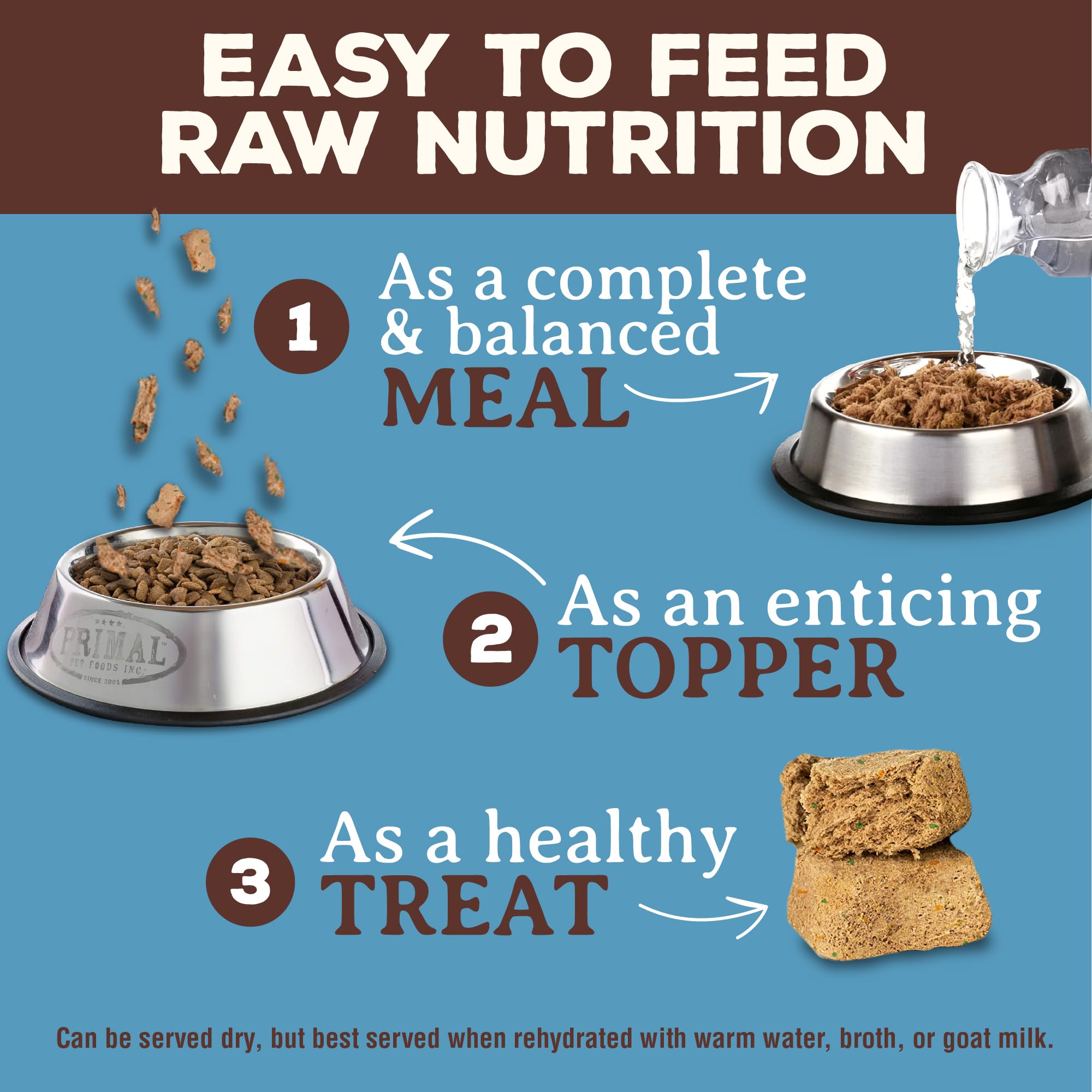 Primal Freeze Dried Raw Cat Food Nuggets Rabbit, Complete & Balanced Meal or Topper, Premium, Healthy, Grain Free, High Protein