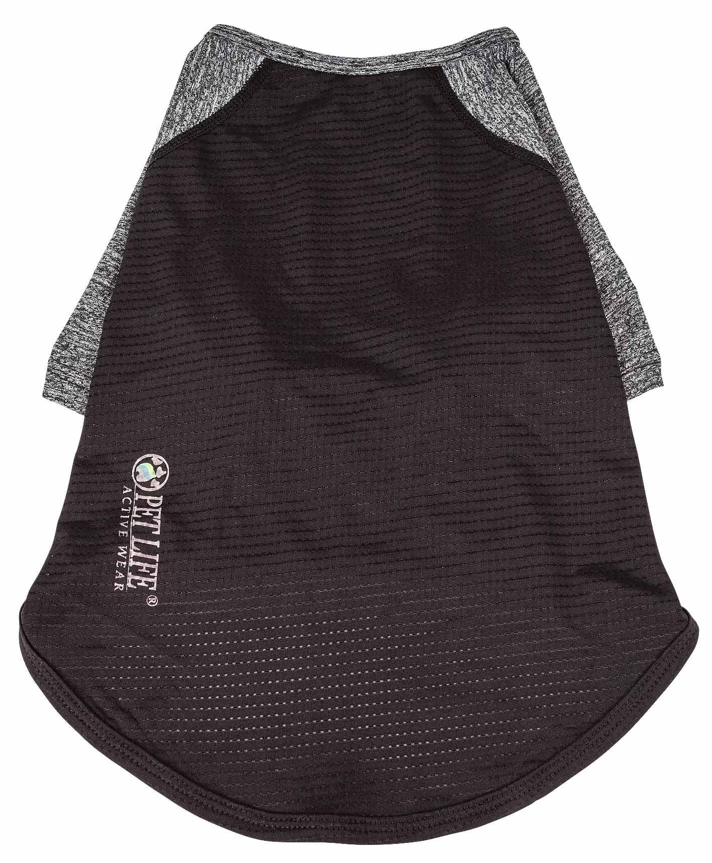 Pet Life ® Active 'Hybreed' Dog Fitness and Yoga Pet T-Shirt Dog Clothes - Performance Dog T-Shirt with 4-Way-Stretch, Reflective and Quick-Dry Technology - Summer Dog Shirts