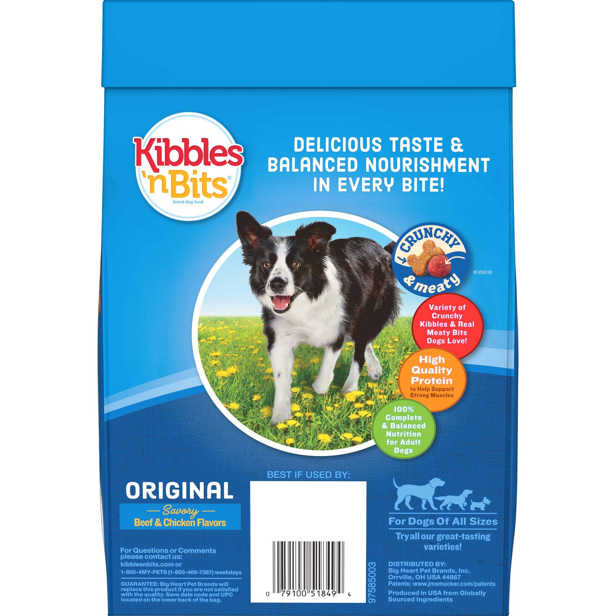 Kibbles N Bits Original Savory Beef & Chicken Flavors Dry Dog Food, 3.5 Pounds