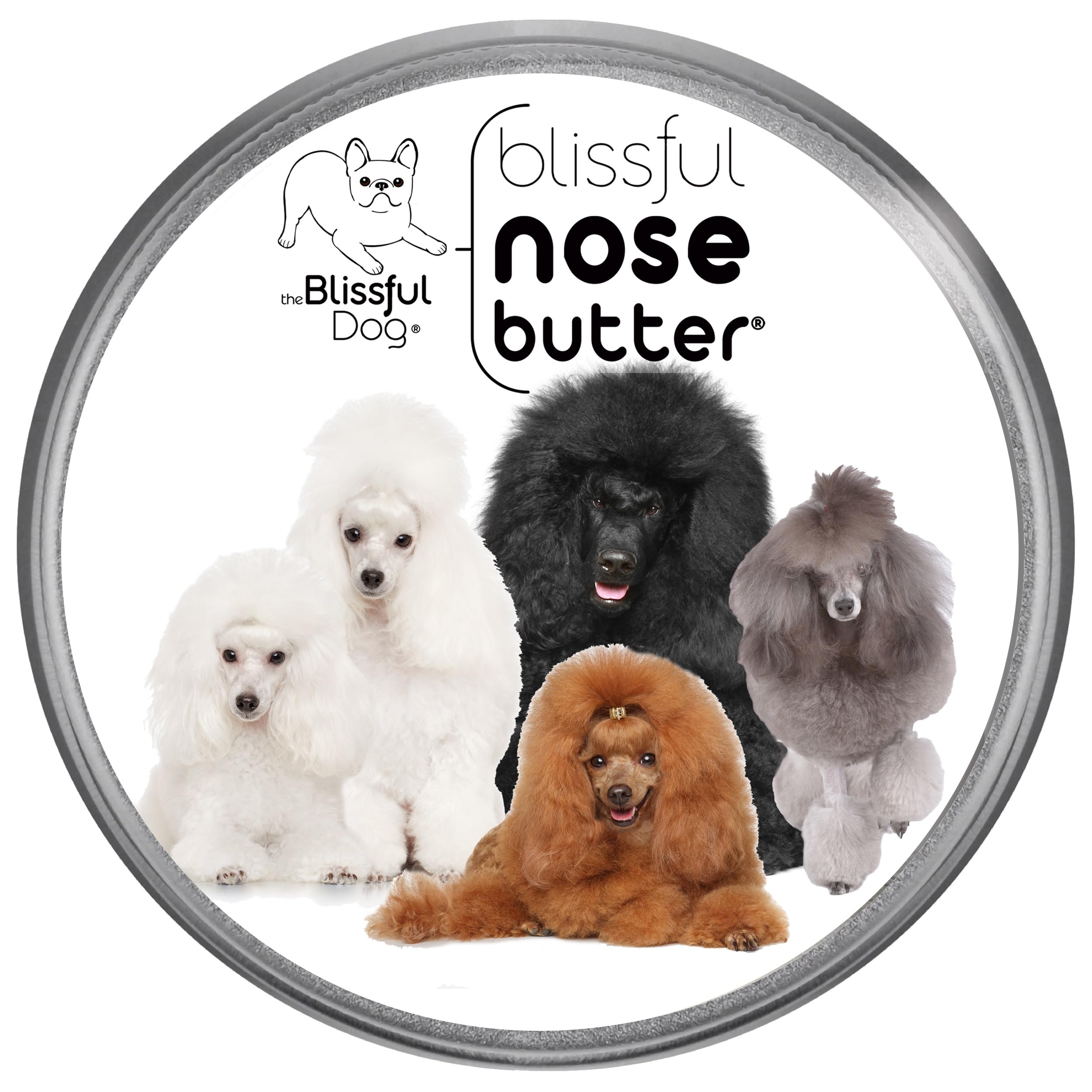 The Blissful Dog Poodle Unscented Nose Butter - Dog Nose Butter, 4 Ounce