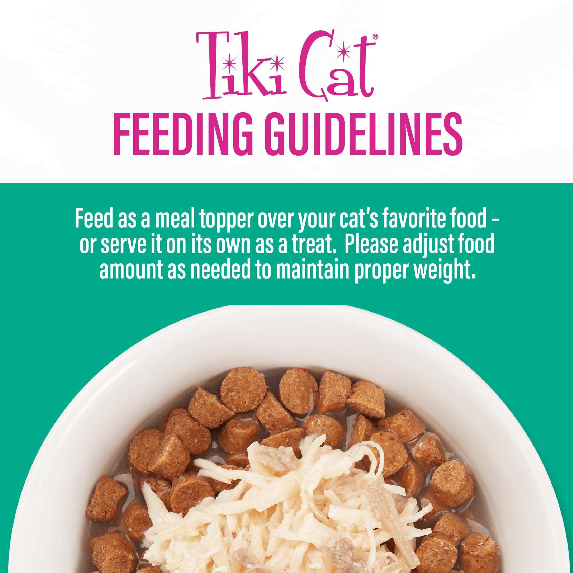 Tiki Cat Born Carnivore Complements Wet Cat Food Topper, Variety Pack 2.1 oz. Pouch (12 Count)