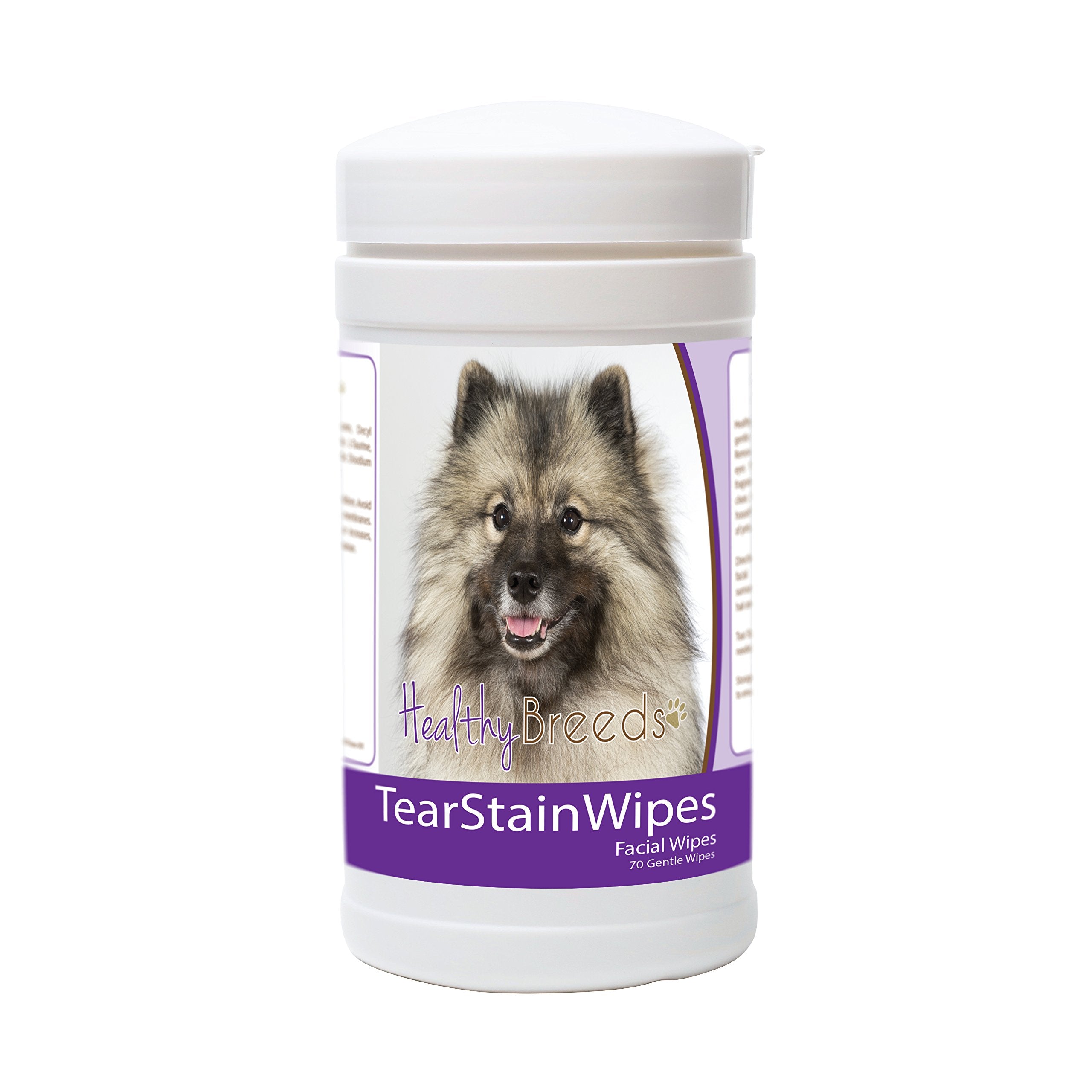 Healthy Breeds Keeshonden Tear Stain Wipes 70 Count