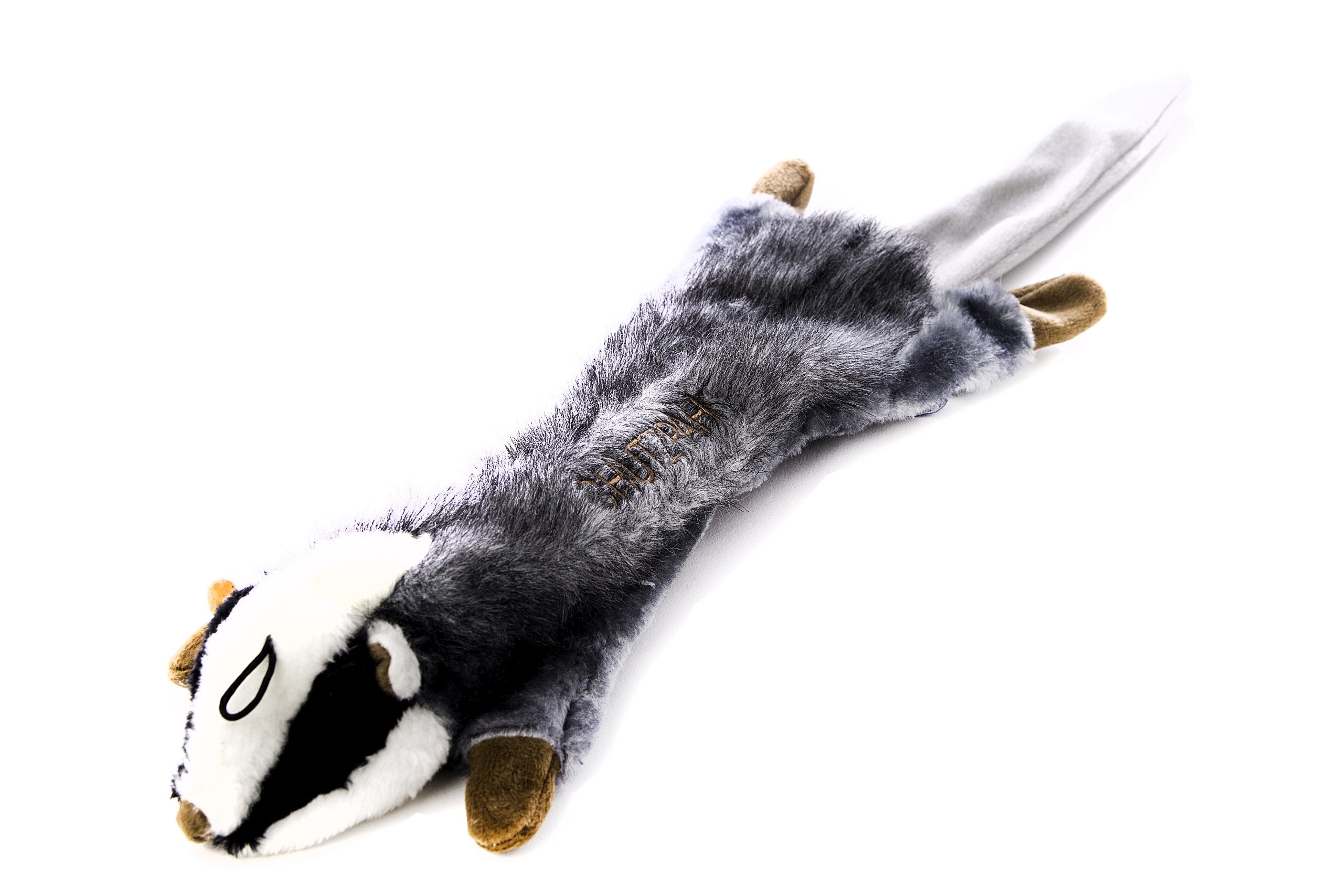 Copa Judaica Chewish Treat Chutzpah The Badger Squeaker Plush Dog Toy, 22.5 By 7-Inch, Multicolor