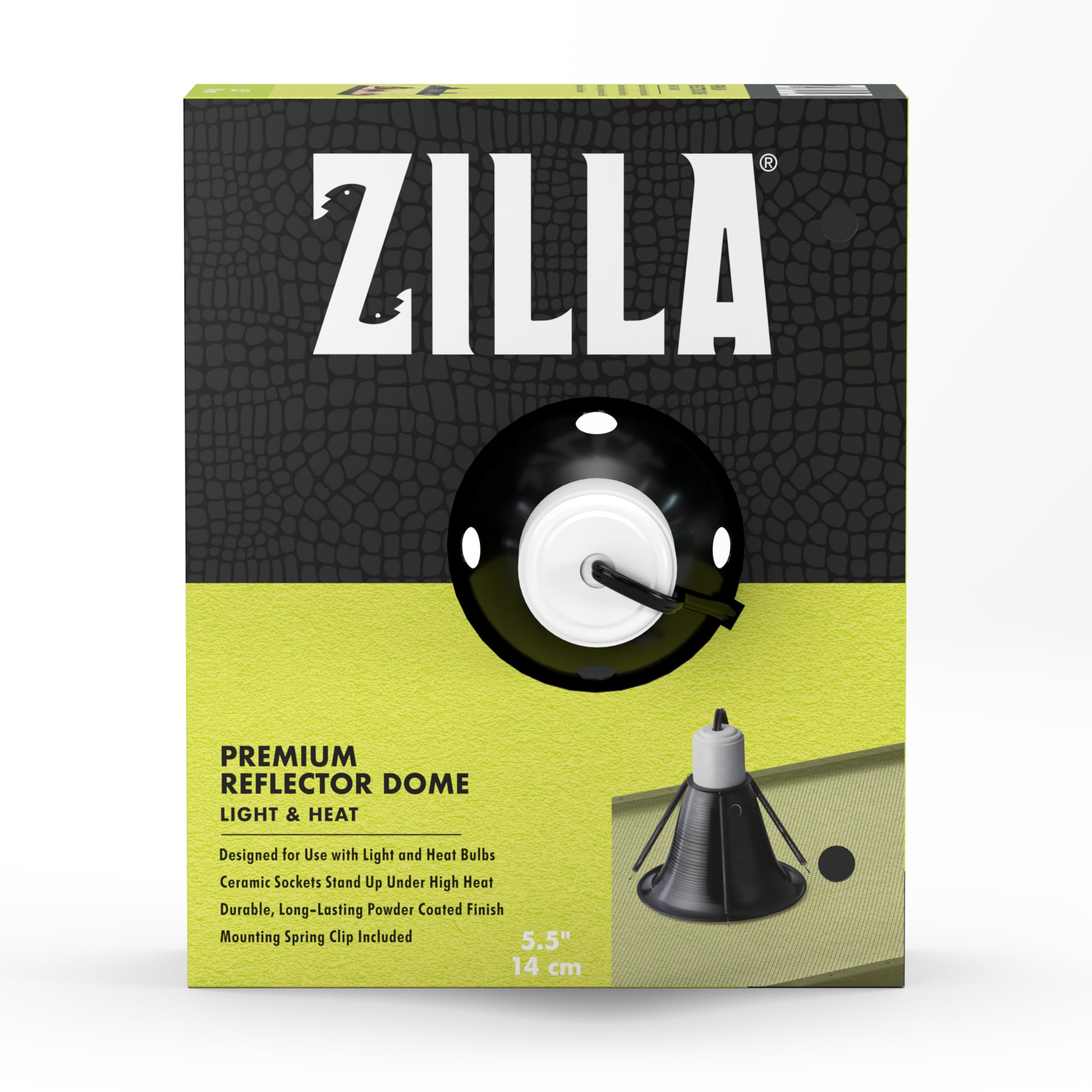 Zilla Premium Reflector Domes 5.5 Inches,Black
