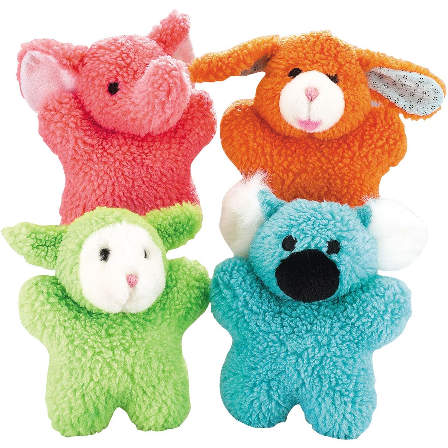 Zanies Cuddly Berber Baby Bunny Dog Toys, Orange 8-Inch