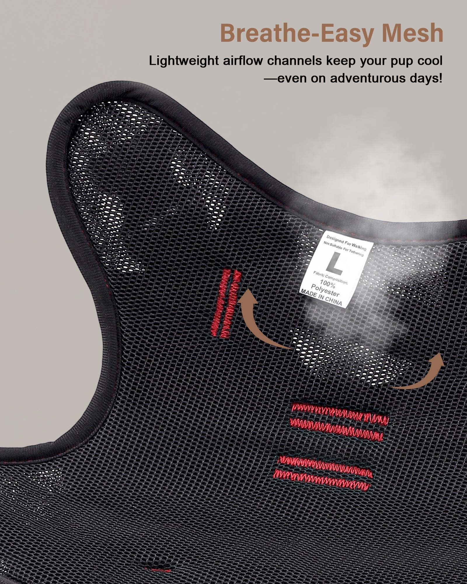 Petnanny No-Pull Tactical Dog Harness - Service Vest for XL Dog w/Reflective Strips, Padded Handle, AirTag Pocket | Escape-Proof