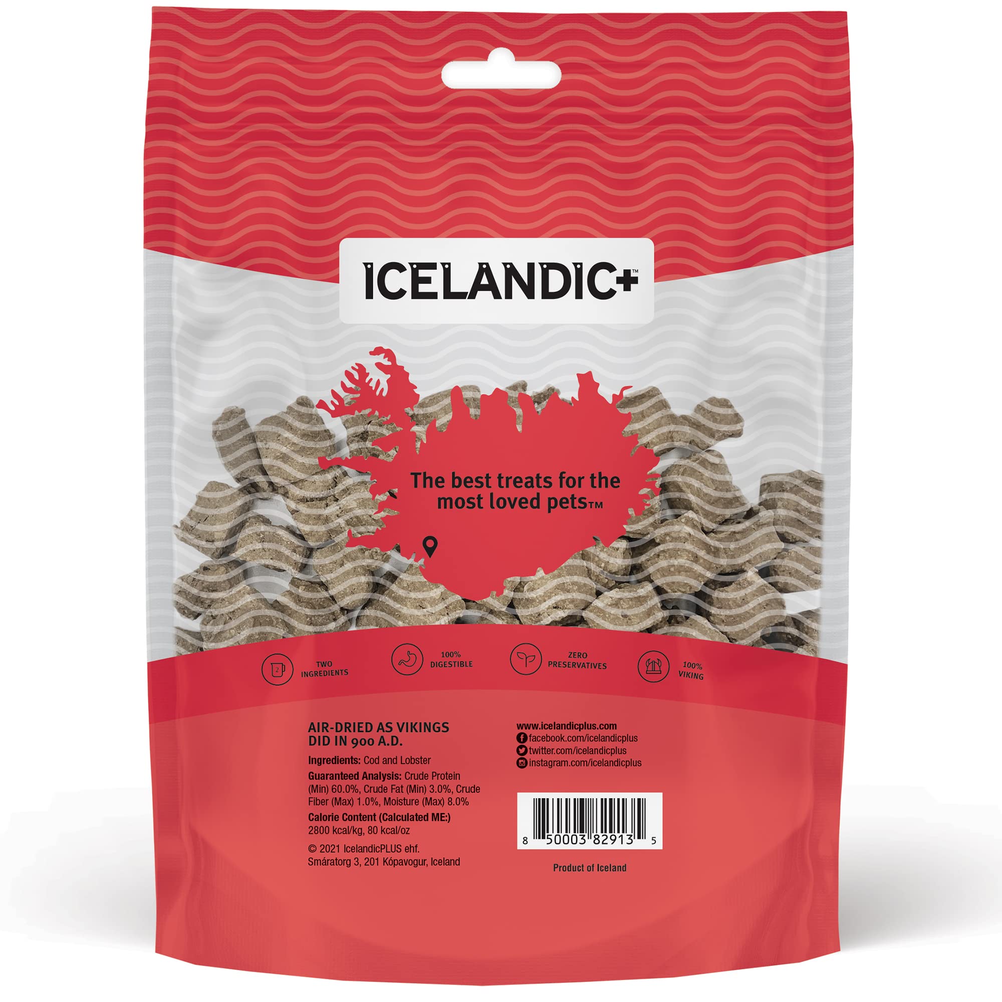 Icelandic Dog Combo Bites Cod and Lobster